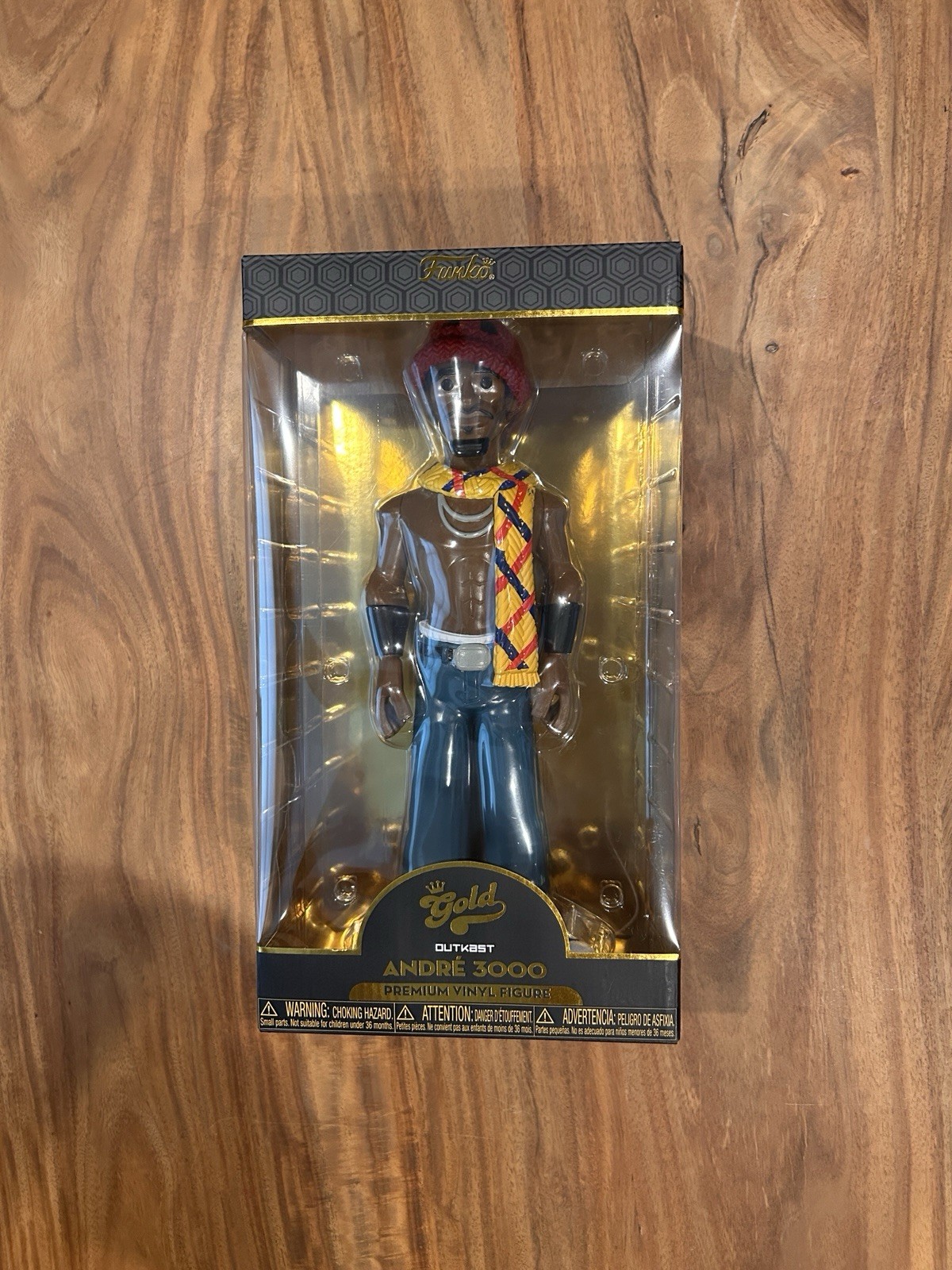 Funko Gold Outkast Andre 3000 12in Premium Vinyl Figure Hip Hop Rapper Box