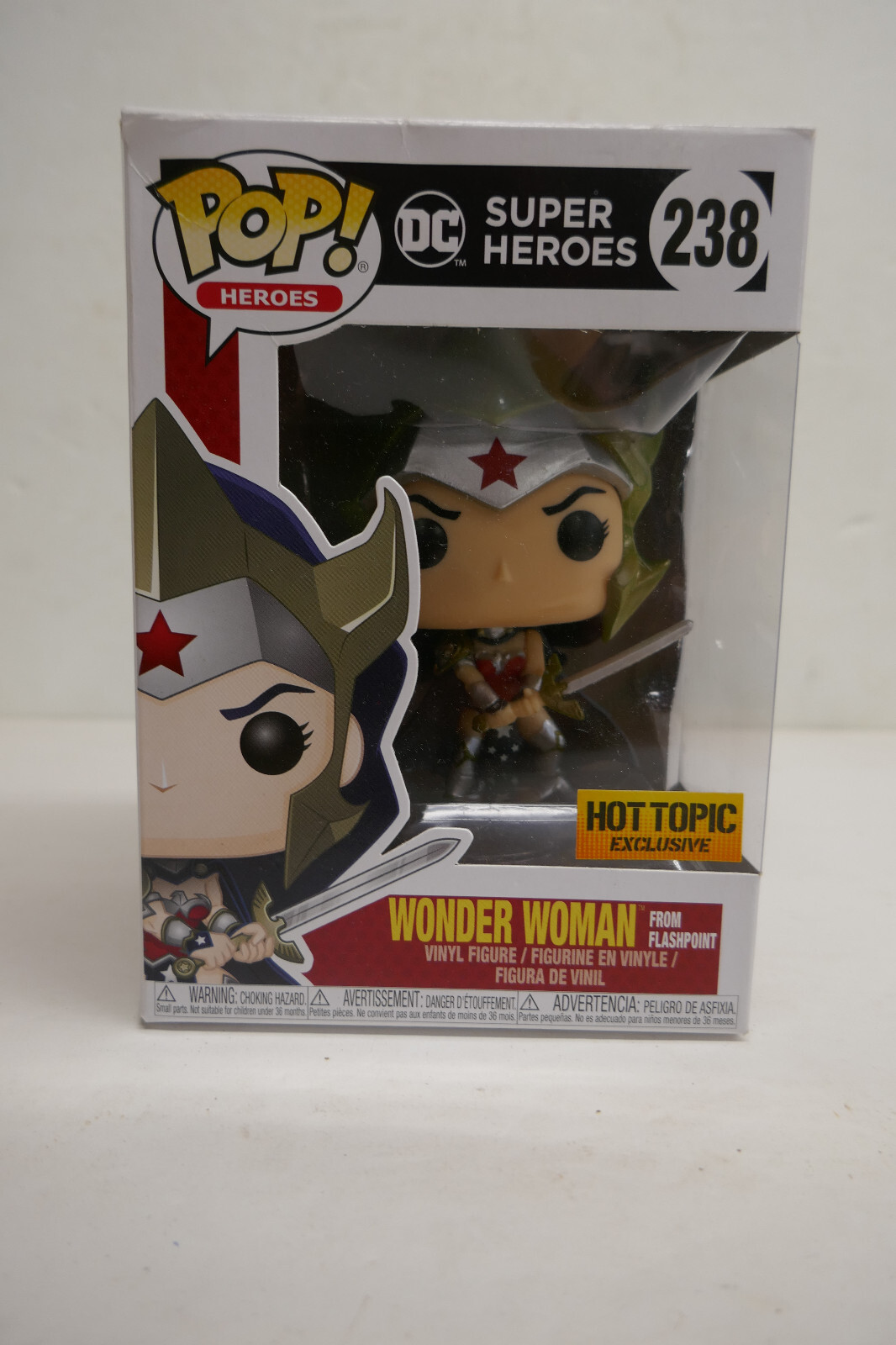 Funko Pop Flashpoint Wonder Woman DC Super Heroes Vinyl Figure #238 (HOT TOPIC) Funko Pop Flashpoint Wonder Woman DC Super Heroes Vinyl Figure #238 (HOT TOPIC)