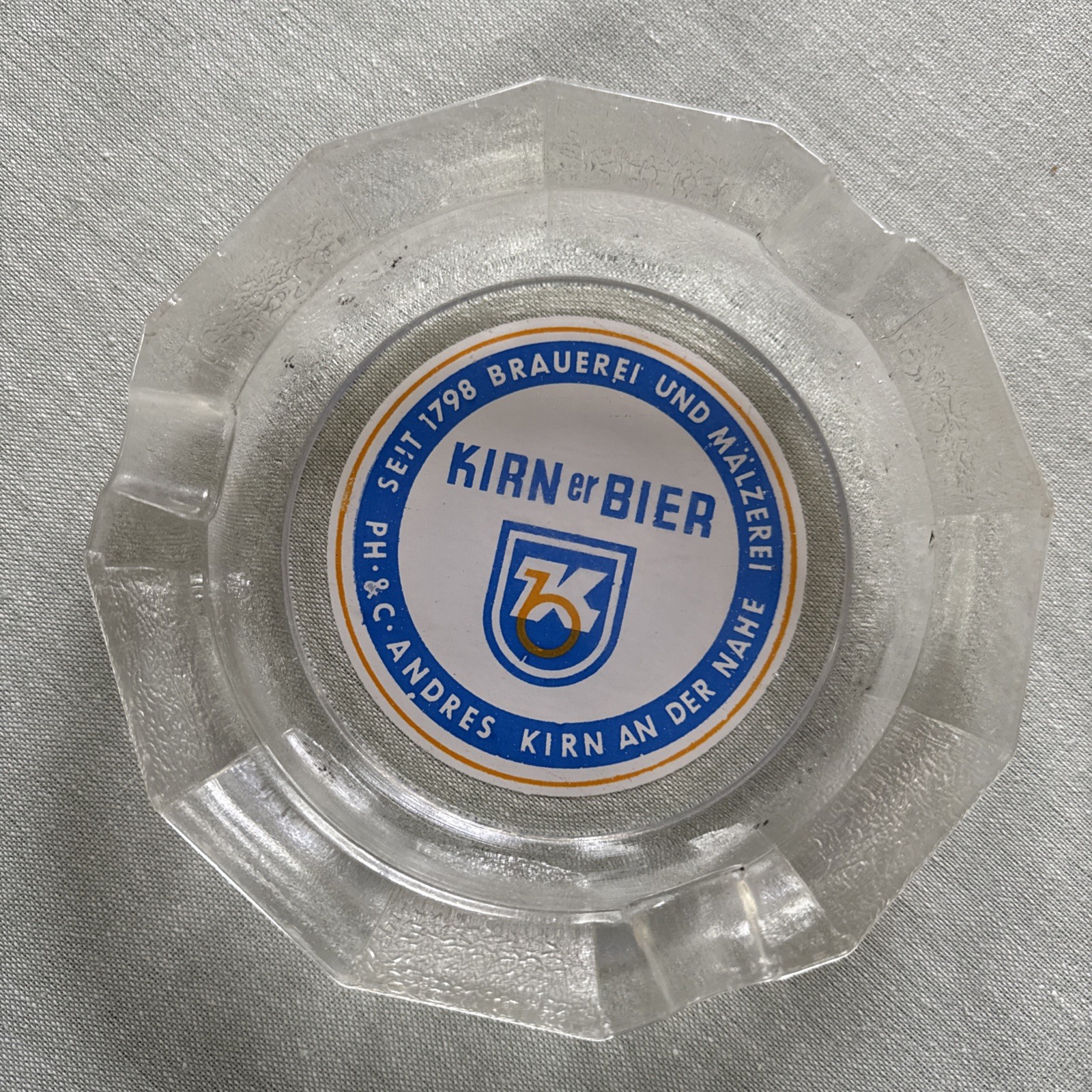 Vintage KIRN en BIER Advertising Cigar Ashtray Vintage KIRN en BIER Advertising Cigar Ashtray