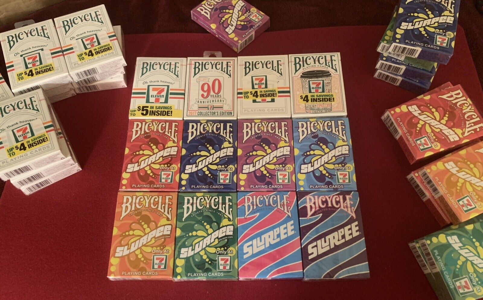 7-eleven Complete Bicycle Card 12 Deck Full Set Only 1 On The Net