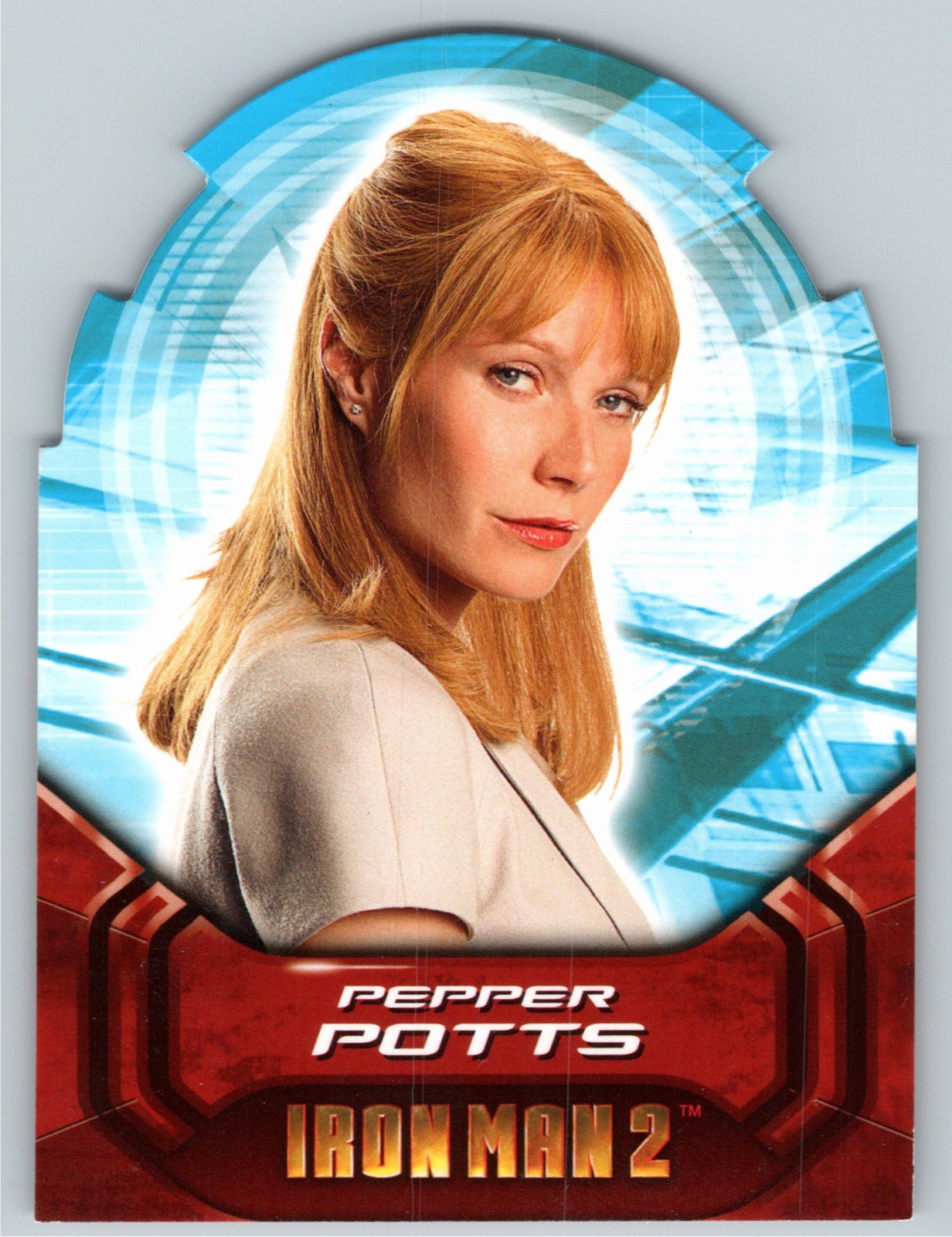 2010 Upper Deck Marvel Iron Man Die Cut Pepper Potts Gwyneth Paltrow Card 2010 Upper Deck Marvel Iron Man Die Cut Pepper Potts Gwyneth Paltrow Card