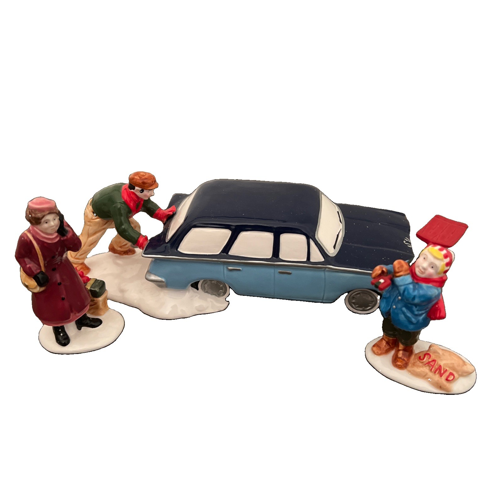 Dept. 56 Snow Village Accessory Stuck In the Snow 54712 Set Of 3 Retired w/ box Dept. 56 Snow Village Accessory Stuck In the Snow 54712 Set Of 3 Retired w/ box