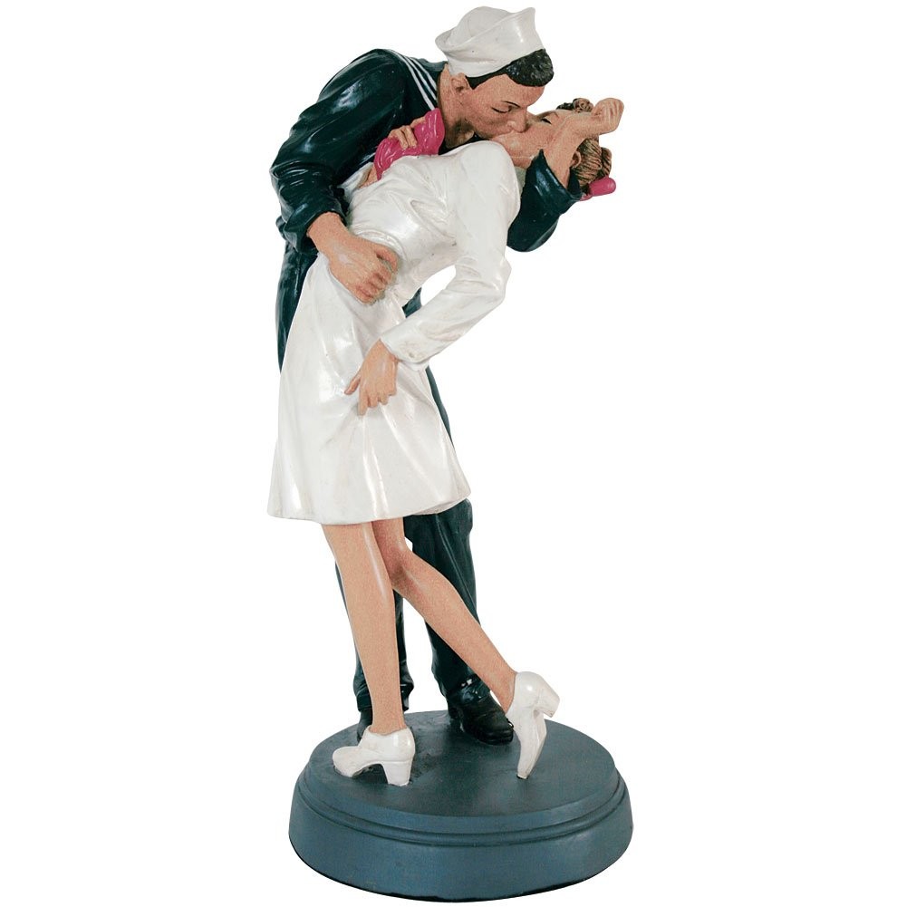 Pacific Giftware Unconditional Surrender WW2 Navy Sailor and Nurse Statue