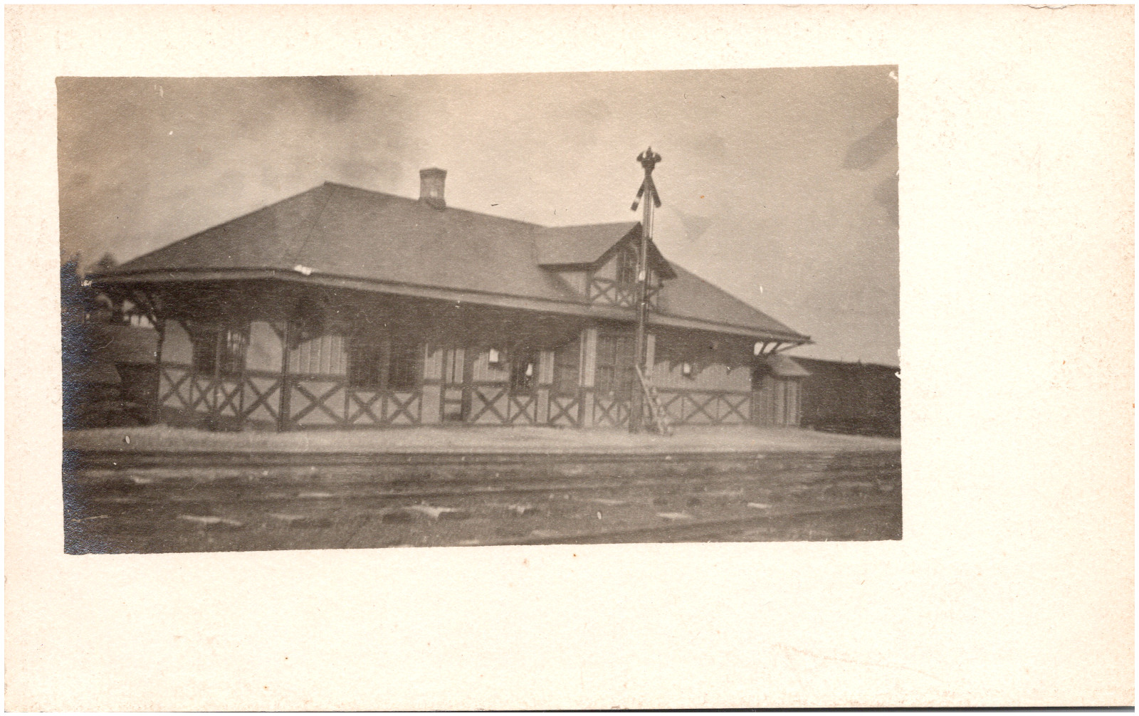 Clermont Pennsylvania Railroad Depot PA Train Station 1900s RPPC Postcard Photo Clermont Pennsylvania Railroad Depot PA Train Station 1900s RPPC Postcard Photo