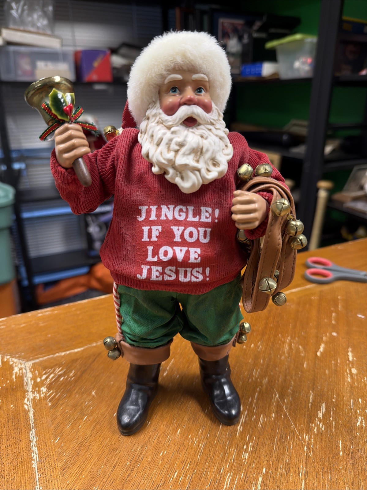 POSSIBLE DREAMS CLOTHTIQUE SANTA FIGURINE JINGLE IF YOU LOVE JESUS VINTAGE POSSIBLE DREAMS CLOTHTIQUE SANTA FIGURINE JINGLE IF YOU LOVE JESUS VINTAGE