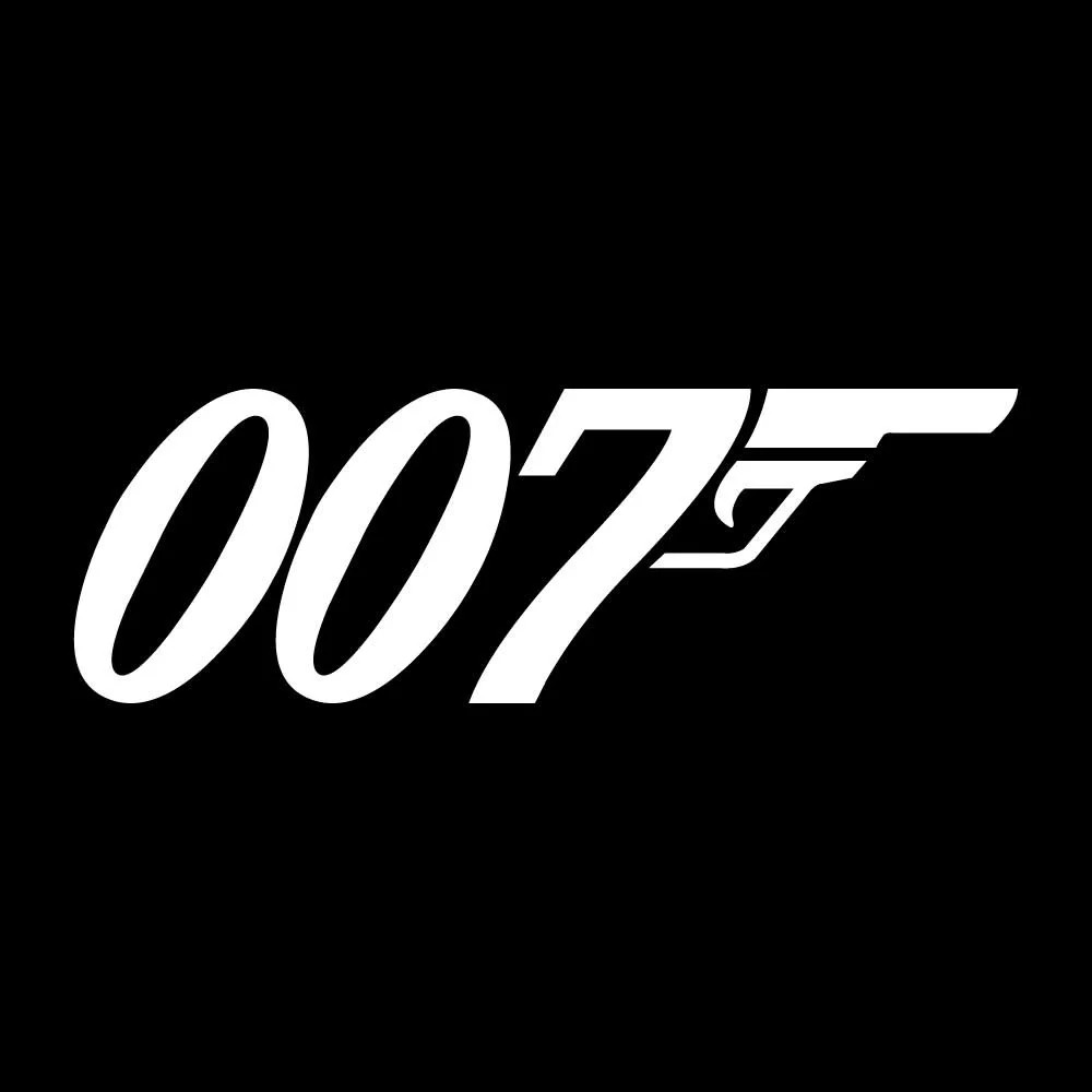 007 James Bond Decal Sticker White Die Cut Vinyl 007 James Bond Decal Sticker White Die Cut Vinyl