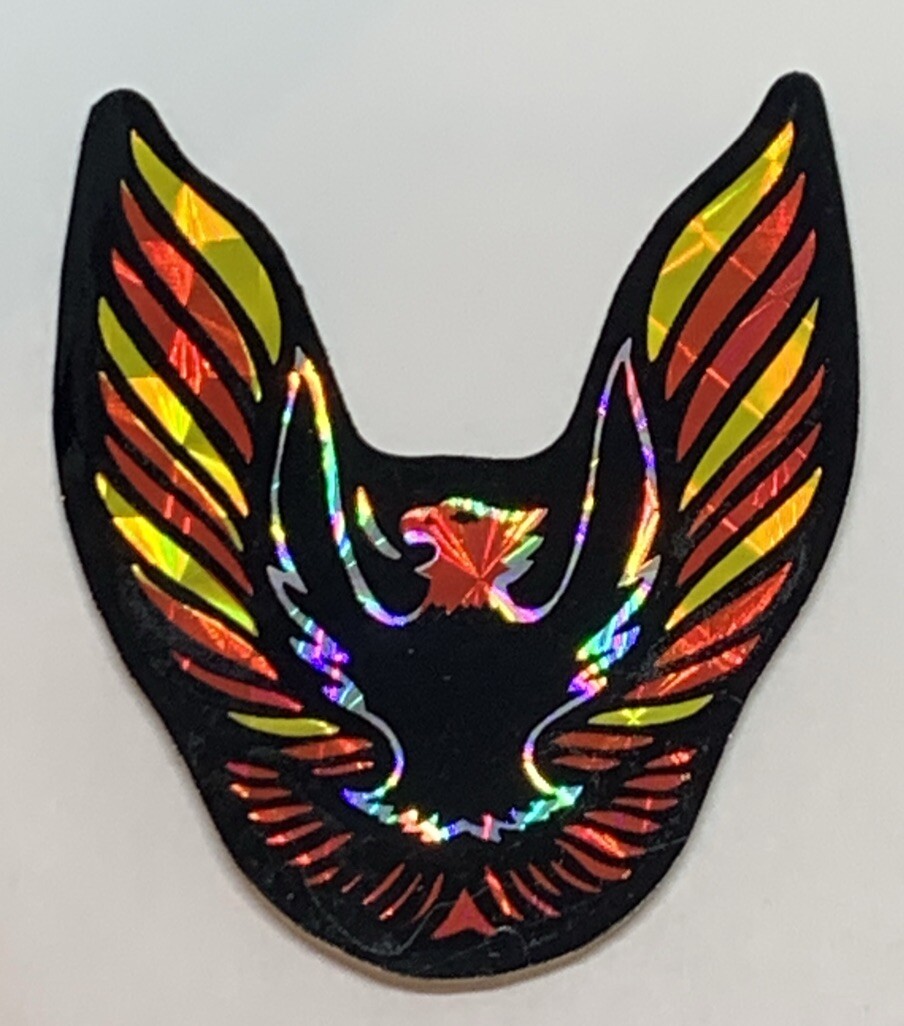 Vintage Sta-Seal 1980 Firebird Logo Prismatic Sticker Vending Machine