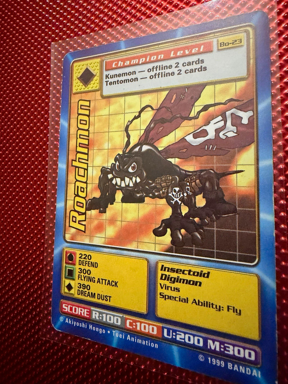 Bandai Digimon 1999 Roadchimon Bo-23 Champion Level English Kunemon Tentomon Bandai Digimon 1999 Roadchimon Bo-23 Champion Level English Kunemon Tentomon