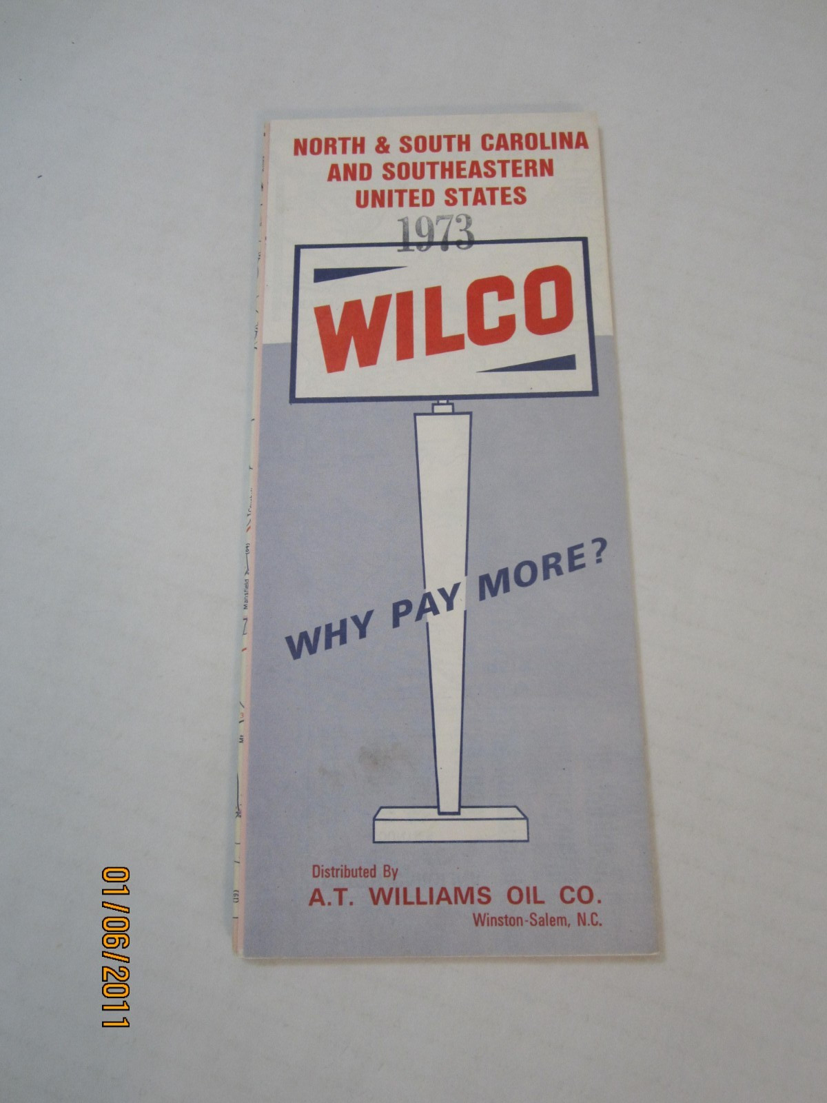 NOS Vintage 1973 Wilco North South Carolina Southeastern US Gas Road Map~HrcB NOS Vintage 1973 Wilco North South Carolina Southeastern US Gas Road Map~HrcB