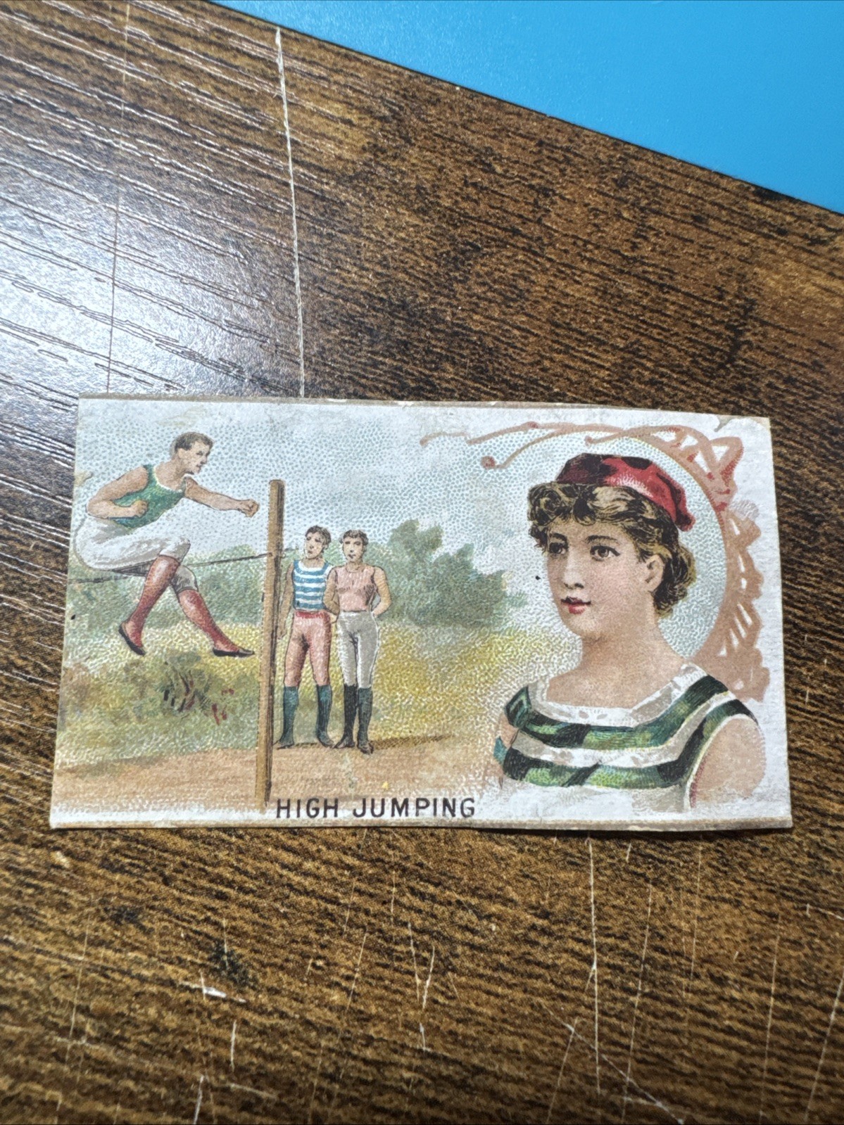 1889 N165 Goodwin & Co Games & Sports Series High Jumping Skinned Trimmed