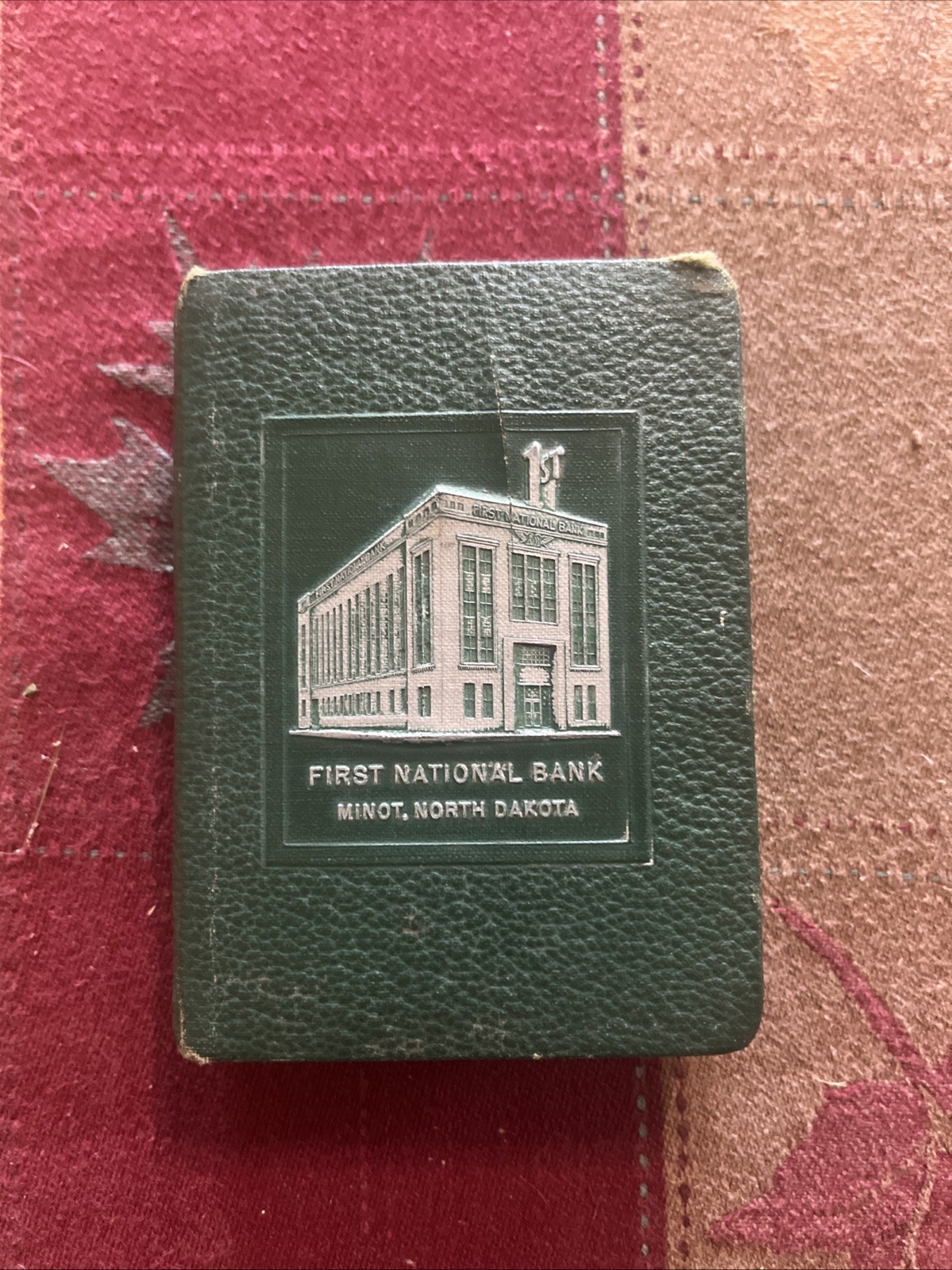 Vintage Minot North Dakota First National Bank Promotional Metal Sealed Booklet