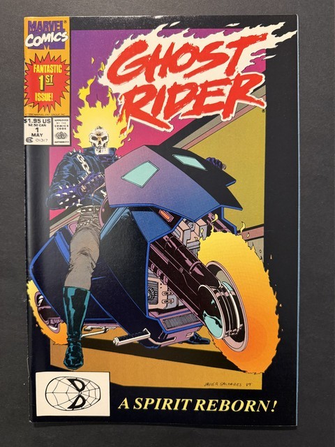Ghost Rider #1 1990 KEY 1st App Ghost Rider Danny Ketch Saltares NM 9.0 Ghost Rider #1 1990 KEY 1st App Ghost Rider Danny Ketch Saltares NM 9.0