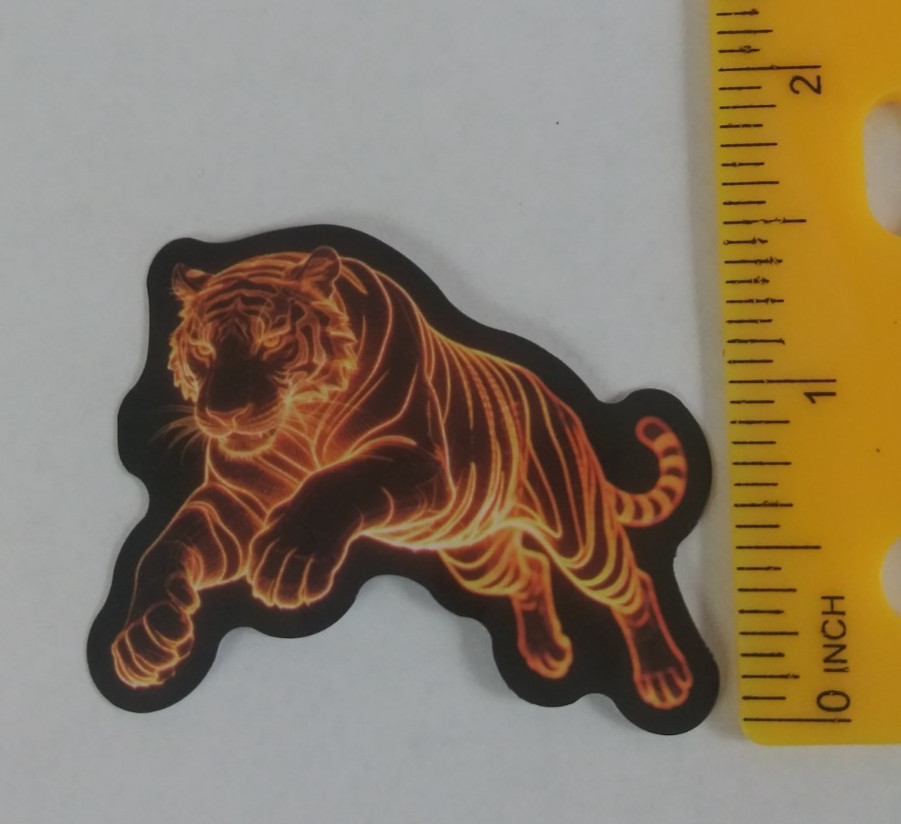 Beautiful Majestic Tiger Bright Colorful Sticker (AC) Beautiful Majestic Tiger Bright Colorful Sticker (AC)