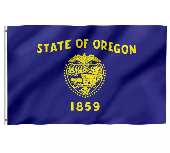 OREGON STATE FLAG 3 x 5 FOOT FLAG - NEW 3x5 FLAG OREGON STATE FLAG 3 x 5 FOOT FLAG - NEW 3x5 FLAG