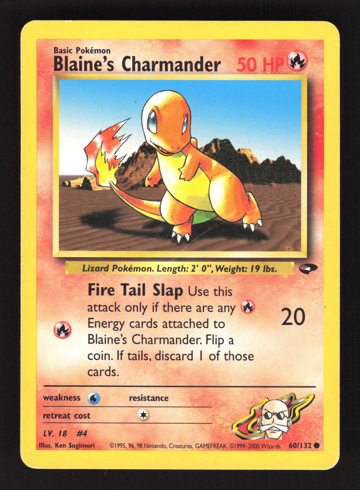 Blaine\'s Charmander #060/132 Gym Challenge Common Vintage - MP