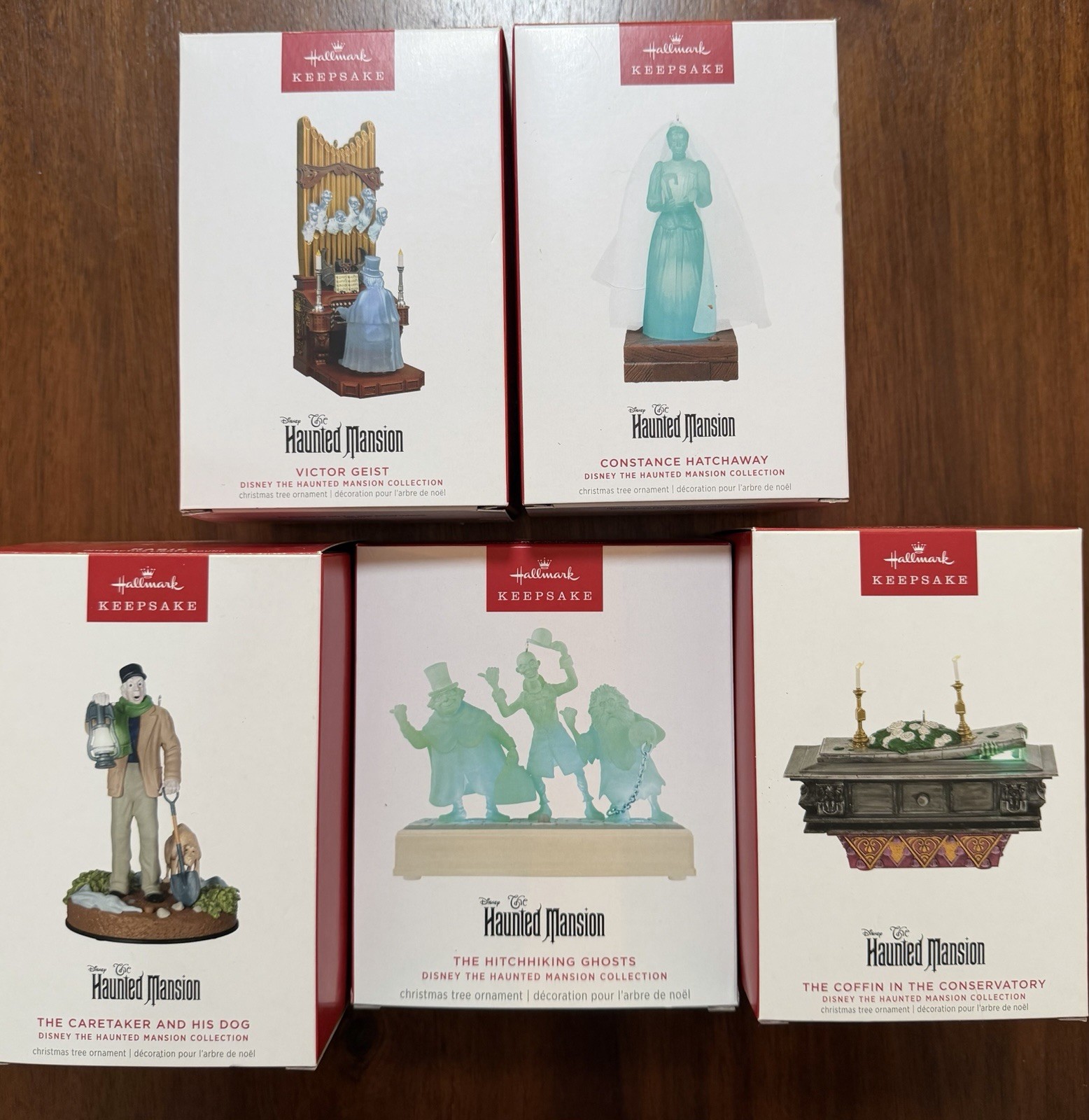 NIB Hallmark Disney Haunted Mansion Ornament Set NIB Hallmark Disney Haunted Mansion Ornament Set