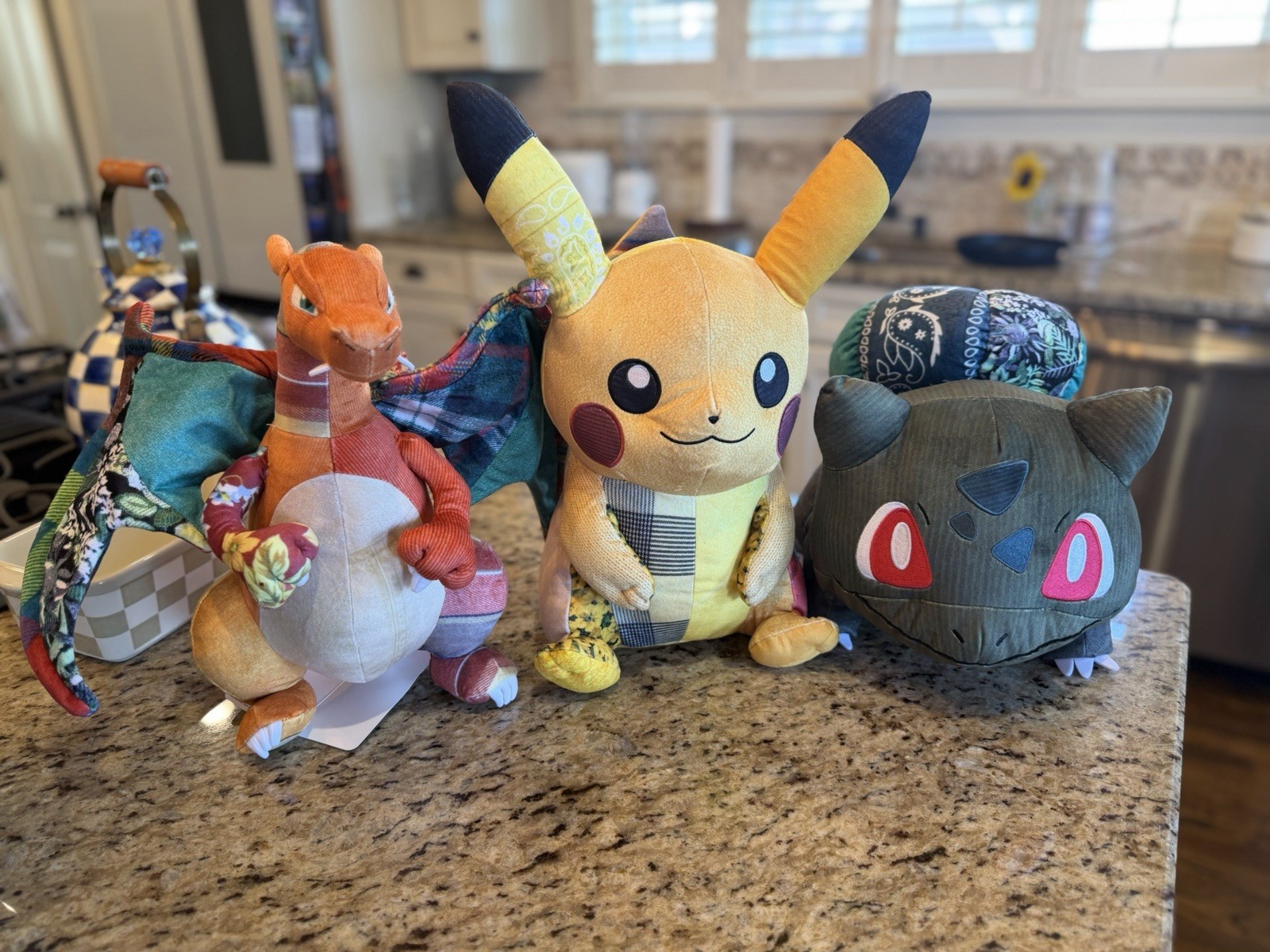 Sean Wotherspoon x Pokémon Center Plush Lot Pikachu Charizard Bulbasaur NEW Sean Wotherspoon x Pokémon Center Plush Lot Pikachu Charizard Bulbasaur NEW