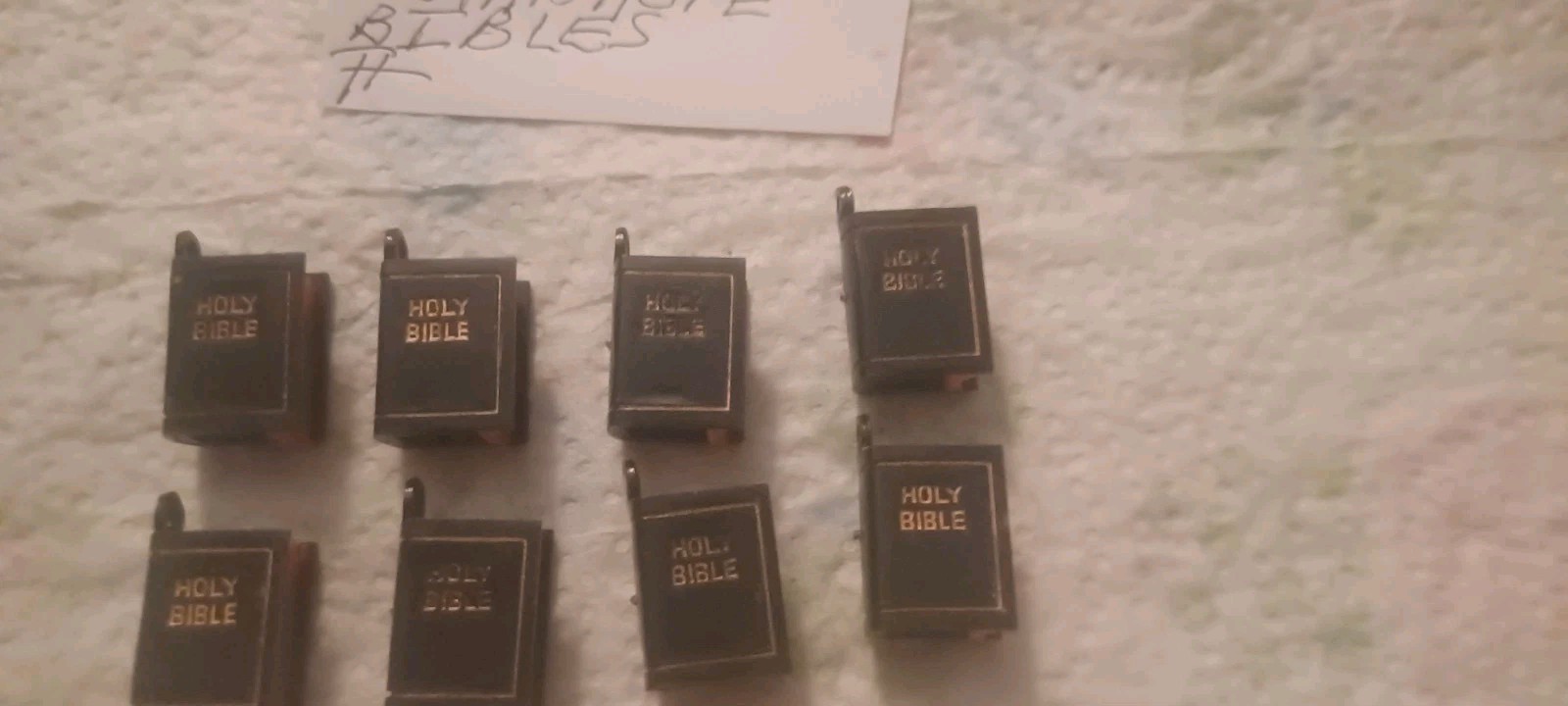 VINTAGE GUMBALL/VENDING COSMO STANHOPE BIBLES WITH VIEWER CHARMS  LOT OF 8