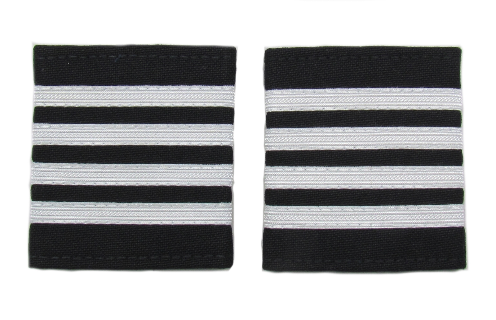 Pilot Captain, Silver Strips Epaulettes, Airline, Cabin Crew 4 Bars R1738-04 Pilot Captain, Silver Strips Epaulettes, Airline, Cabin Crew 4 Bars R1738-04