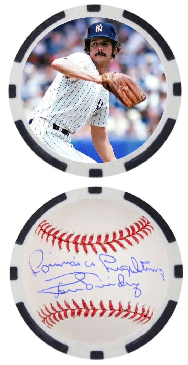 RON GUIDRY - NEW YORK YANKEES - POKER CHIP -  ****SIGNED/AUTO***