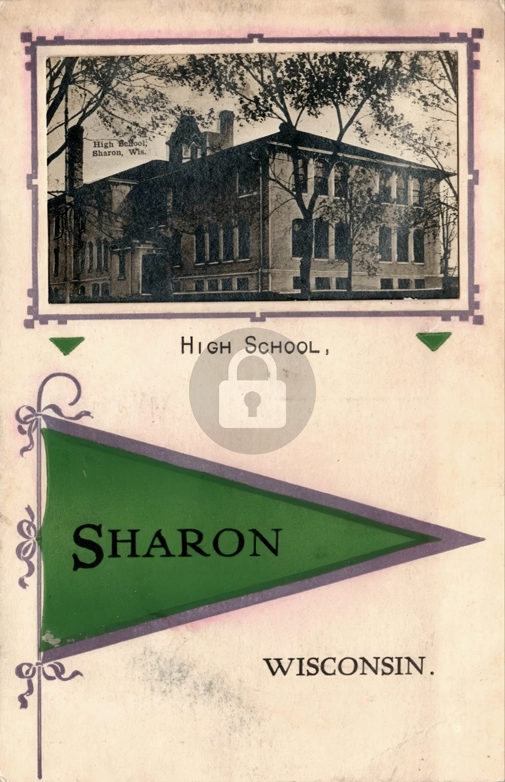 c1910 Sharon WI Wisconsin High School RPPC Photo Postcard COPY c1910 Sharon WI Wisconsin High School RPPC Photo Postcard COPY