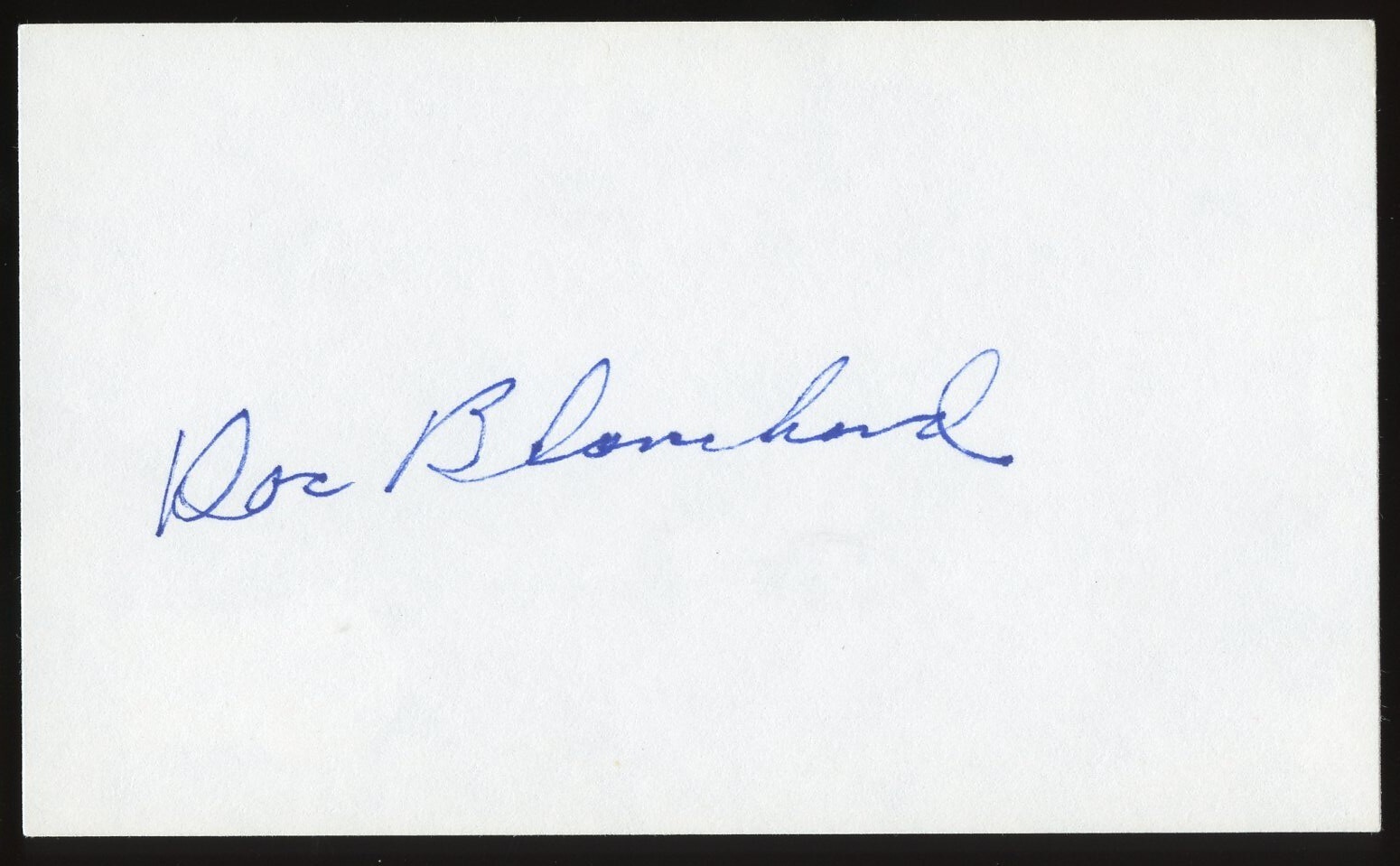 Doc Blanchard d2009 signed autograph auto 3x5 cut Football Player BAS Stickered Doc Blanchard d2009 signed autograph auto 3x5 cut Football Player BAS Stickered