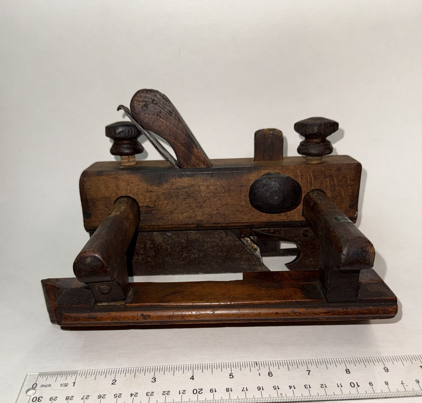 Antique Early Wooden Plow Plane Antique Early Wooden Plow Plane