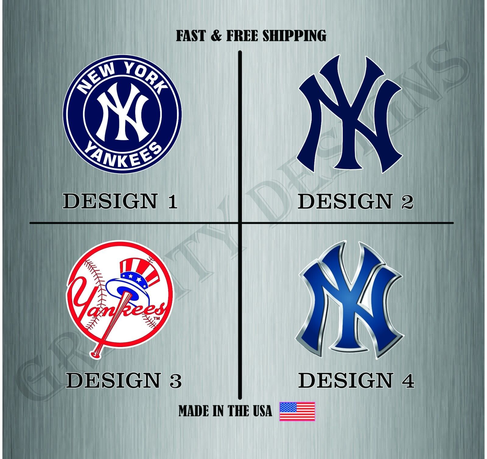 New York Yankees MLB Baseball Sticker Vinyl Decal Car Bumper Water Resistant