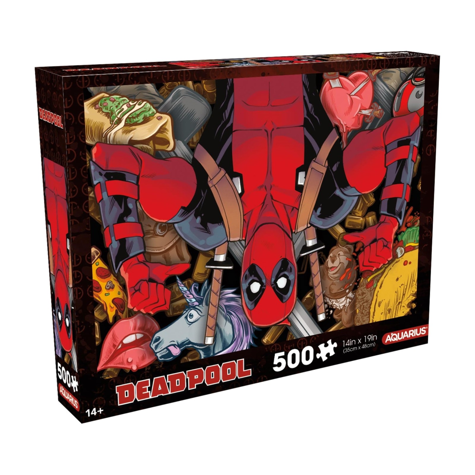 AQUARIUS Deadpool Collage 500pc Puzzle (500 Piece Jigsaw Puzzle) - Glare Free AQUARIUS Deadpool Collage 500pc Puzzle (500 Piece Jigsaw Puzzle) - Glare Free