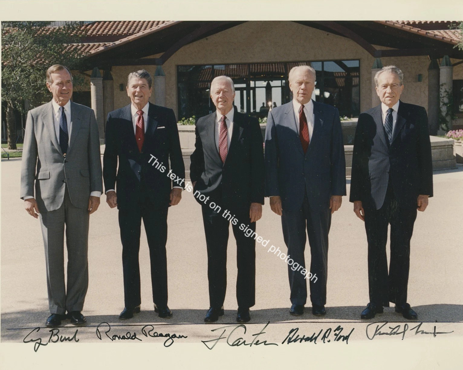 Five Presidents Signed Autograph 8x10 Photo US Presidents Historic Group HD240 Five Presidents Signed Autograph 8x10 Photo US Presidents Historic Group HD240