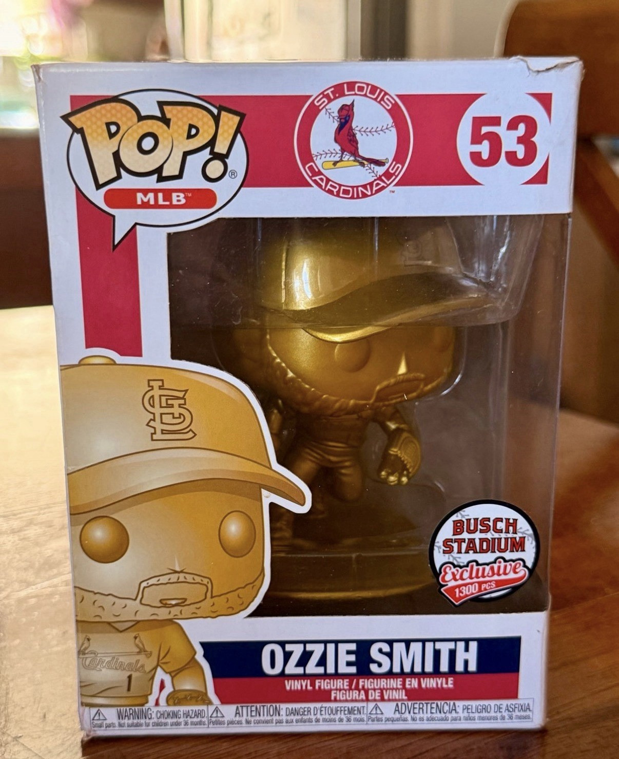 Funko Pop Ozzie Smith 53 St Louis Cardinals Gold Glove Edition Limited 1300 pcs Funko Pop Ozzie Smith 53 St Louis Cardinals Gold Glove Edition Limited 1300 pcs