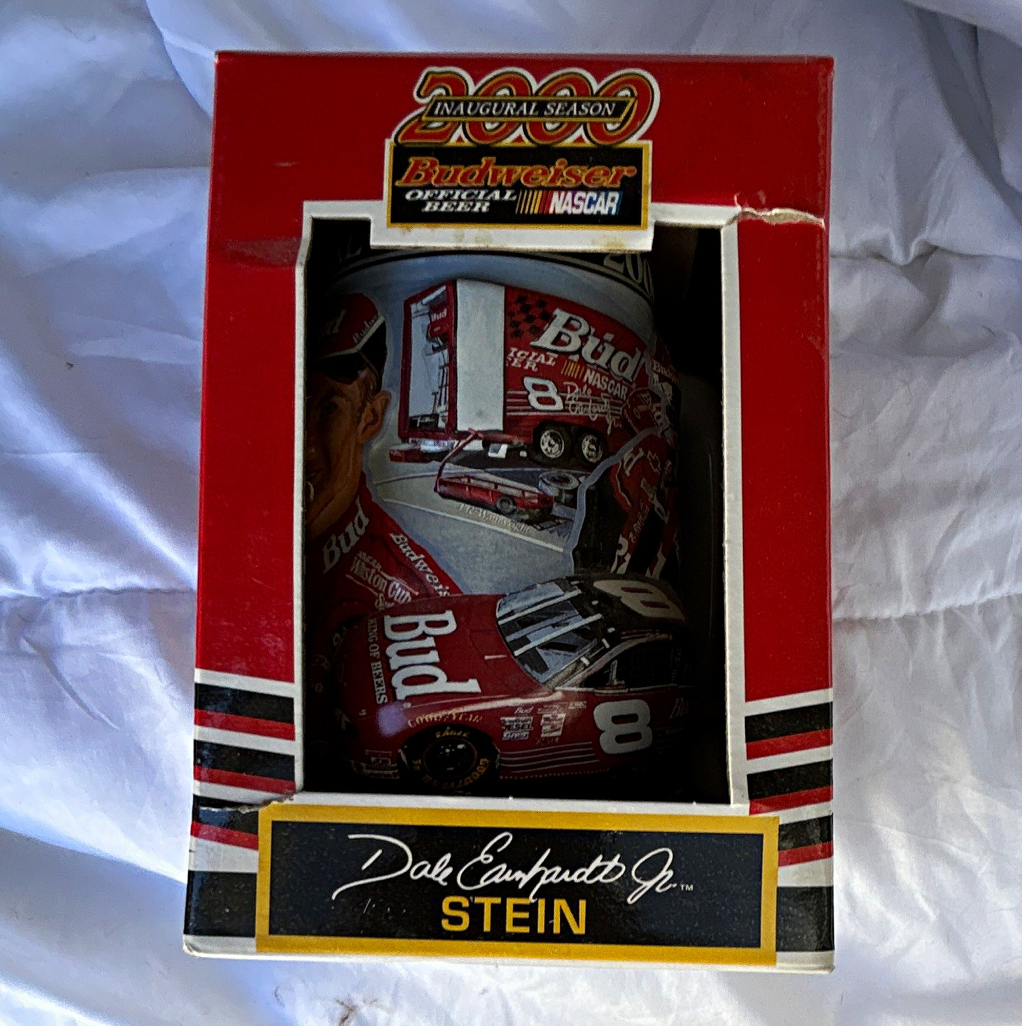 Budweiser NASCAR 2000 Inaugural Season Dale Earnhardt Jr. Stein in Box