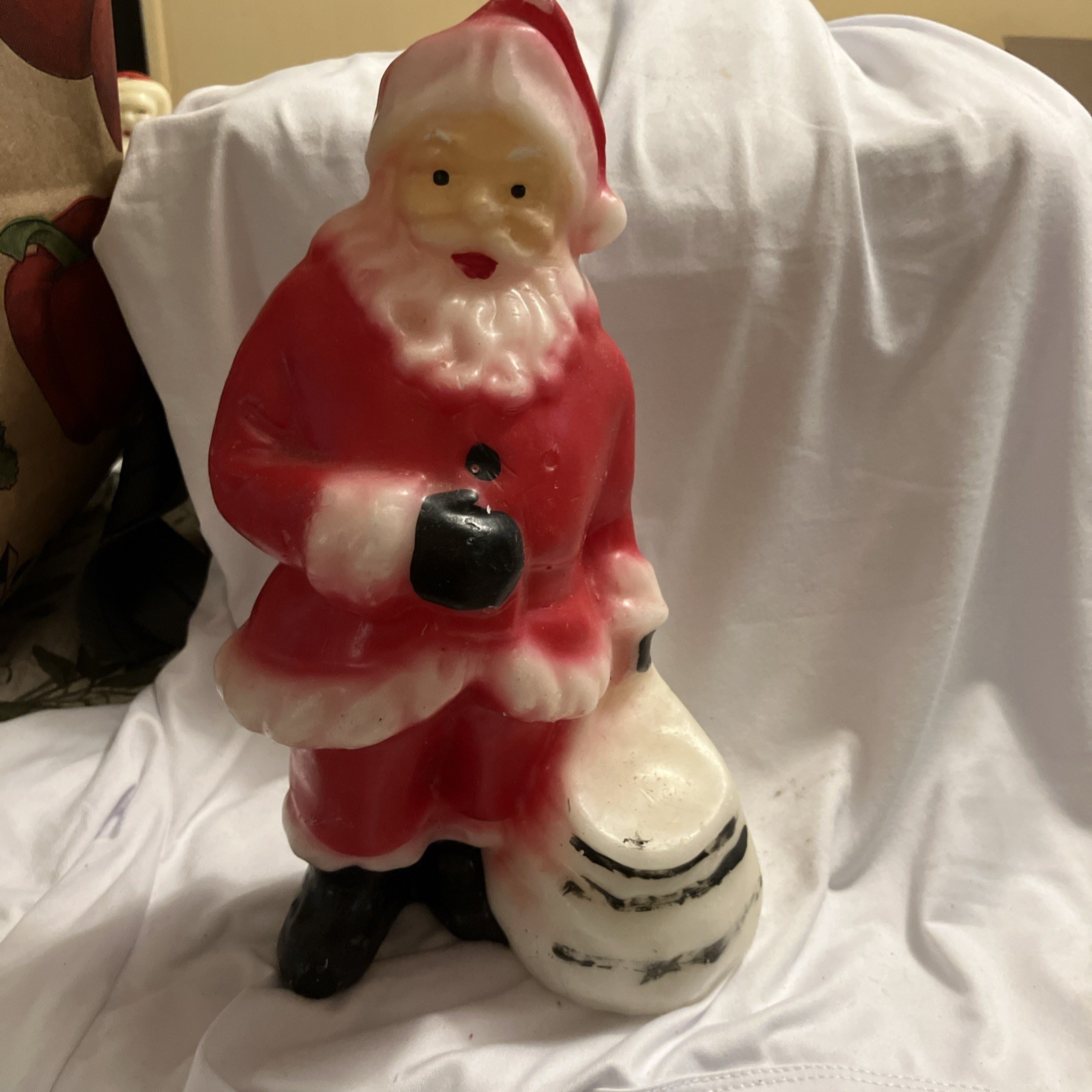 VTG Gurley Suni Novelty Candle CHRISTMAS SANTA CLAUS Wax Figurine XL 10”1950-60s VTG Gurley Suni Novelty Candle CHRISTMAS SANTA CLAUS Wax Figurine XL 10”1950-60s