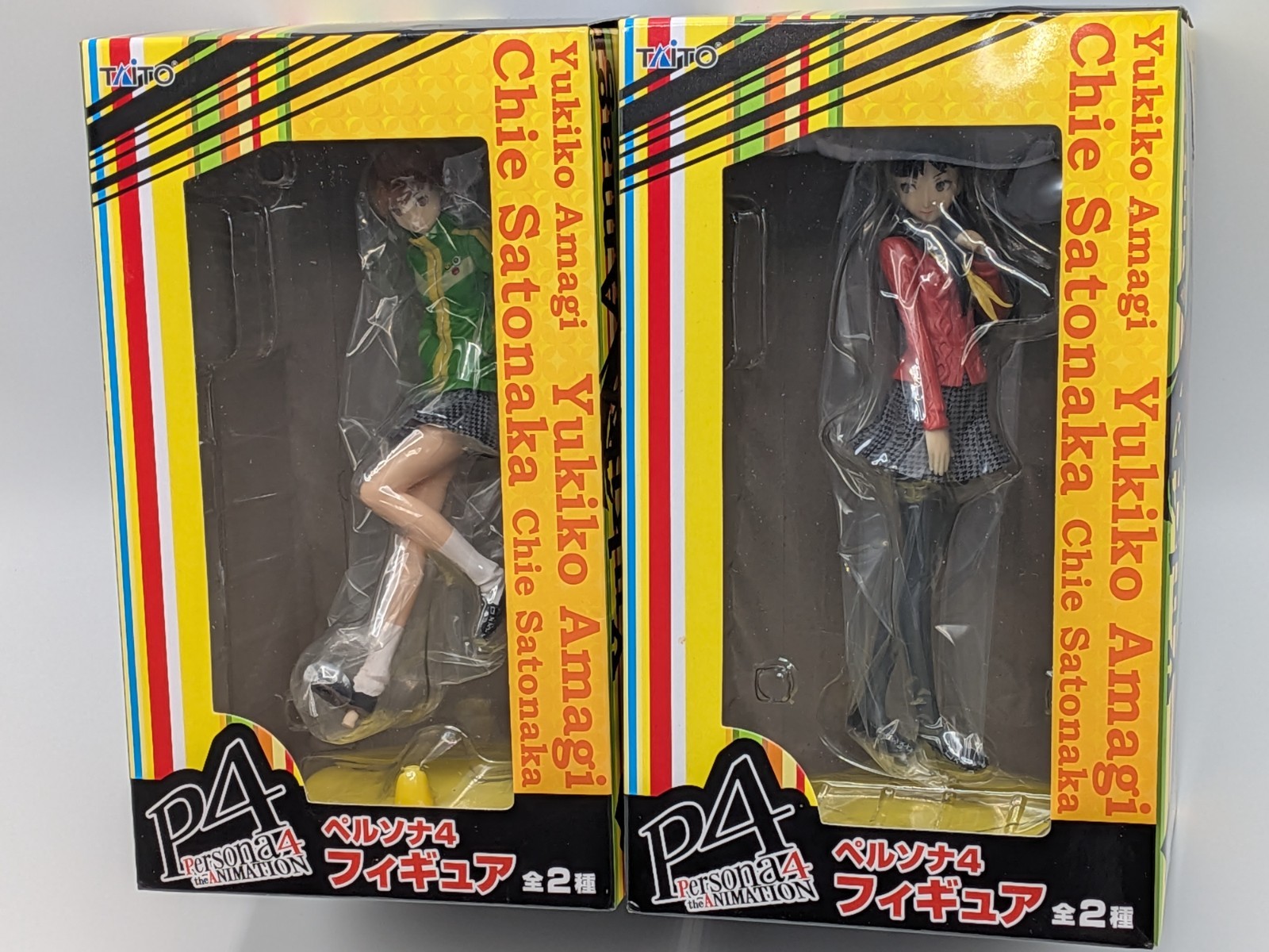 Taito Persona 4 the Animation Chie Satonaka & Yukiko Amagi set Figure Atlus