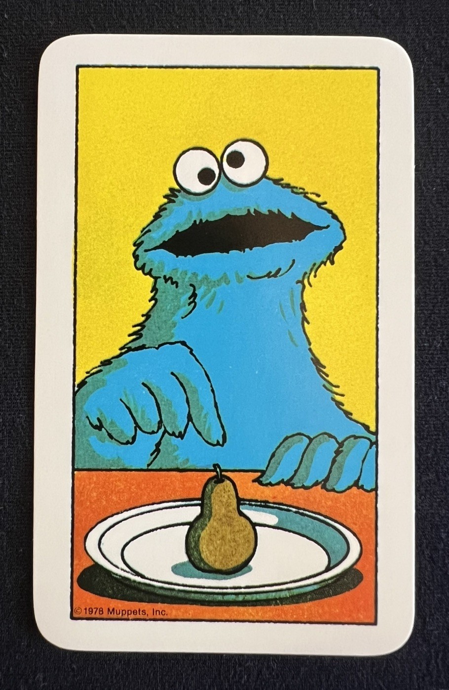 1978 WESTERN SESAME STREET #1 COOKIE MONSTER *ROOKIE/1ST CARD* MUPPETS LOW MINT