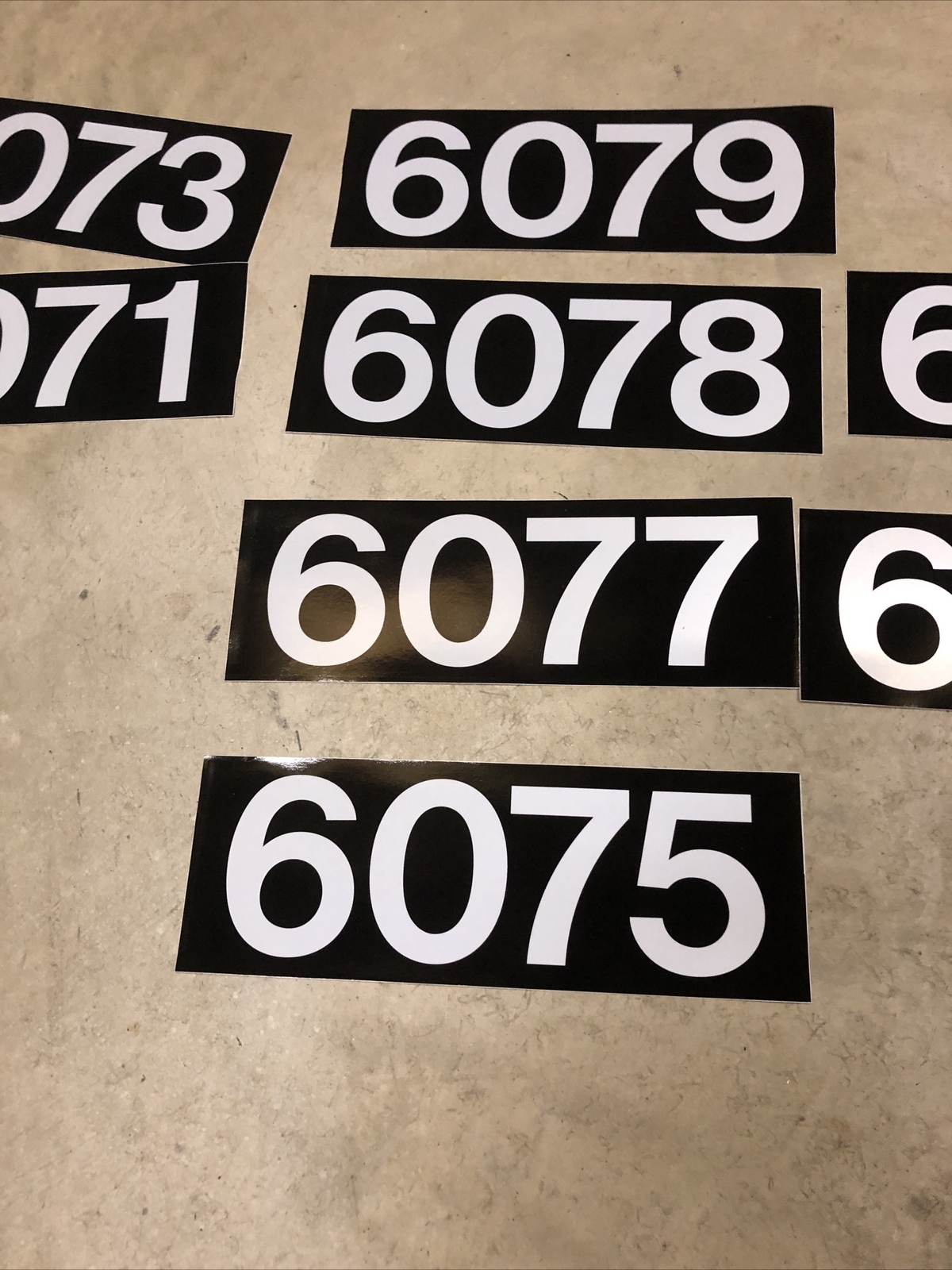3M Large Vinyl Numbers Authentic Subway RARE DC METRO 3M 3M Large Vinyl Numbers Authentic Subway RARE DC METRO 3M