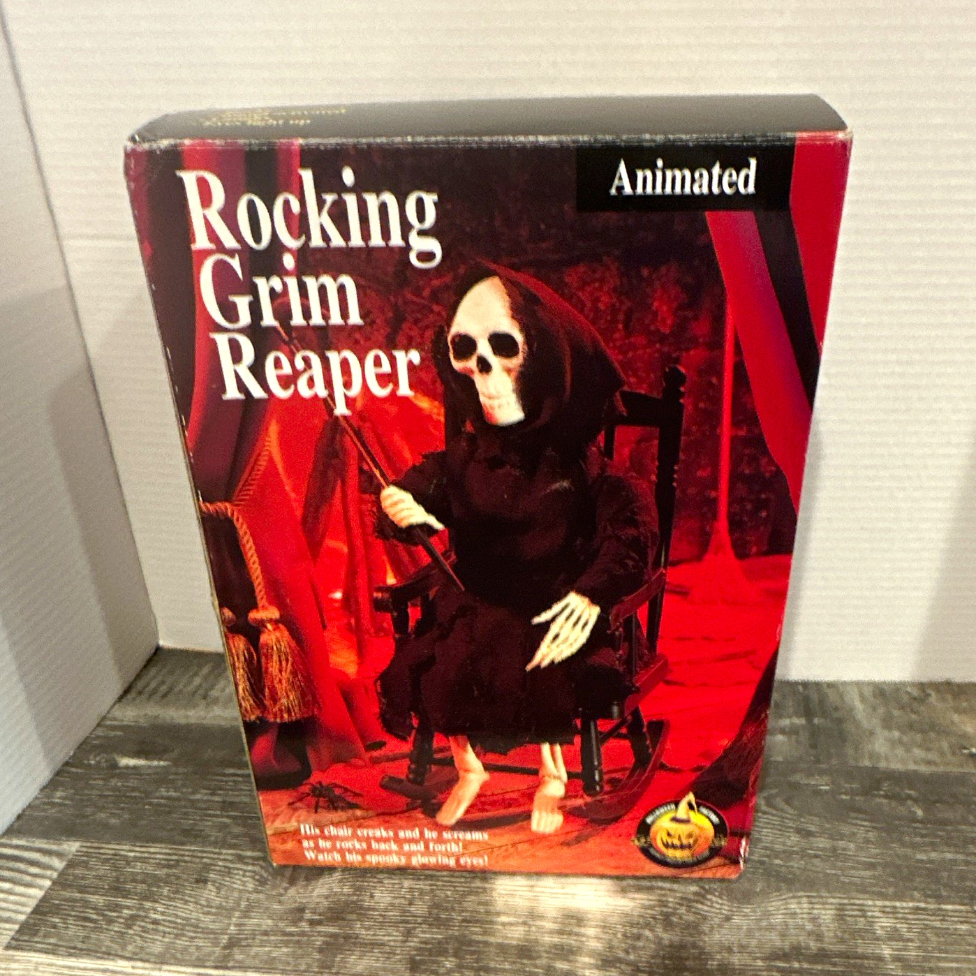 VTG 1994 Gemmy Animated Rocking Grim Reaper Sound & Lights Work / No Motion VTG 1994 Gemmy Animated Rocking Grim Reaper Sound & Lights Work / No Motion