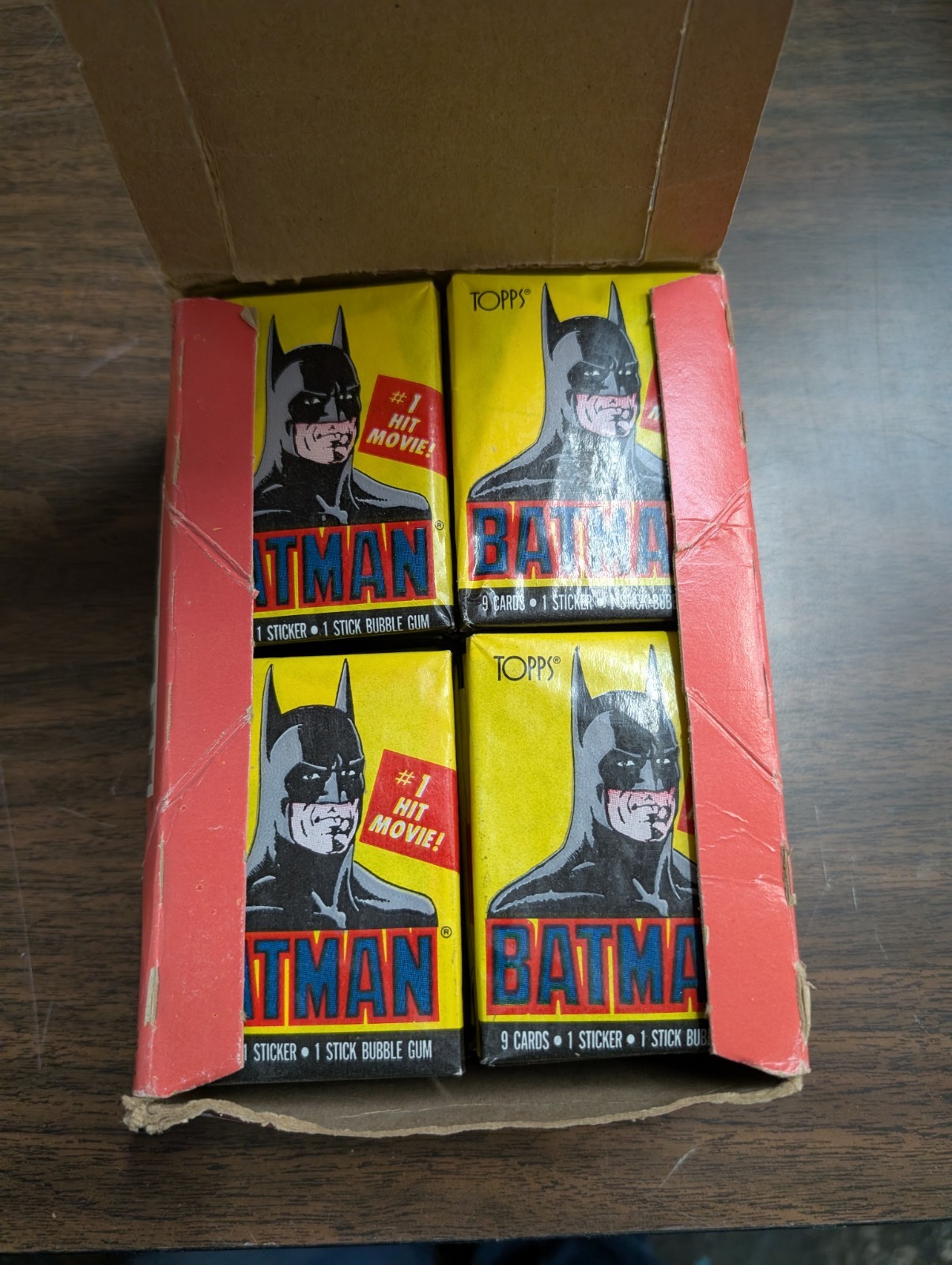 4 Pack Lot 1989 Topps Batman Series 1 Fresh From Box Nice 4 Pack Lot 1989 Topps Batman Series 1 Fresh From Box Nice