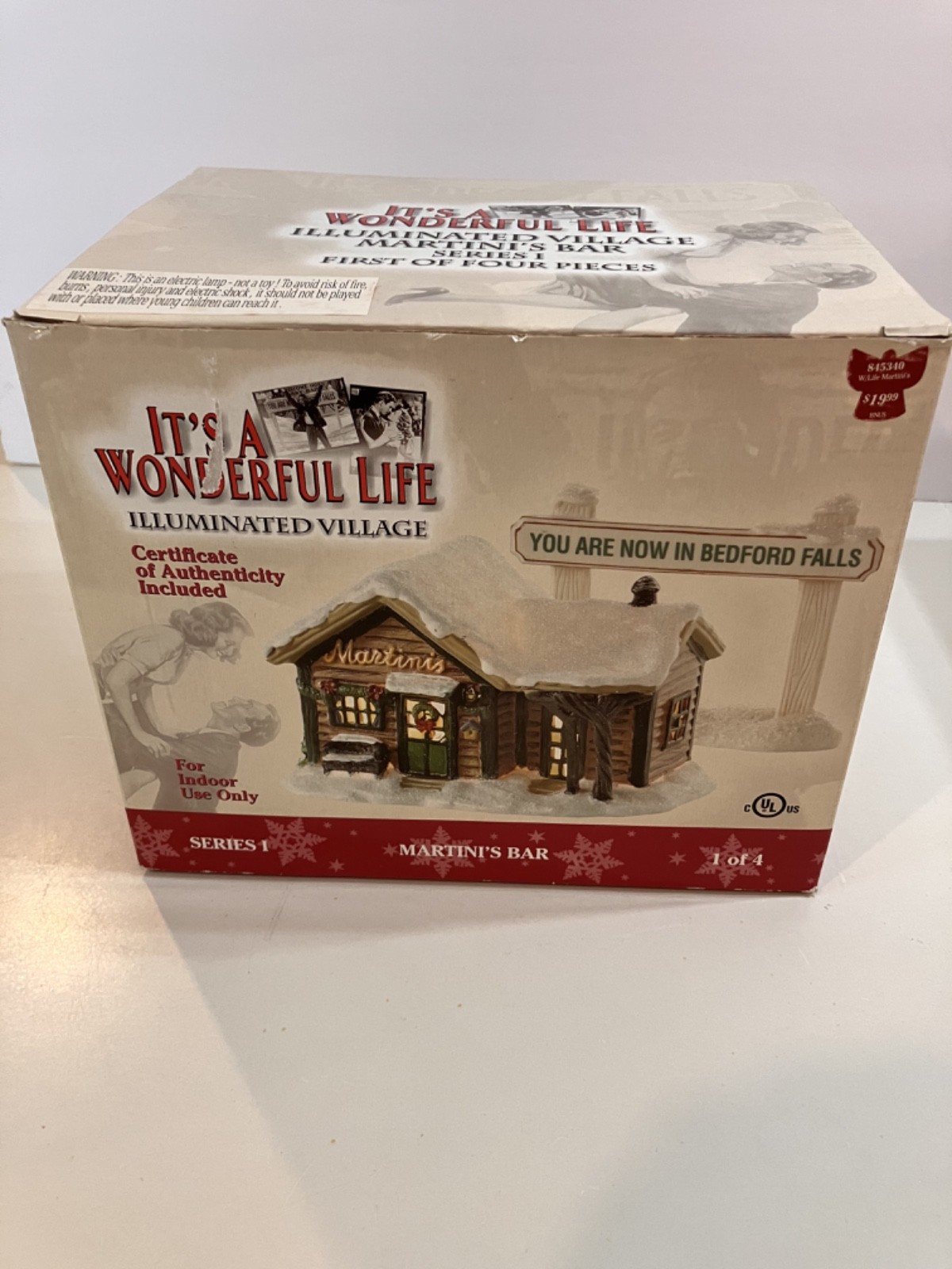 Enesco It's A Wonderful Life Martini's Bar Series 1 Illuminated Village READ Enesco It's A Wonderful Life Martini's Bar Series 1 Illuminated Village READ