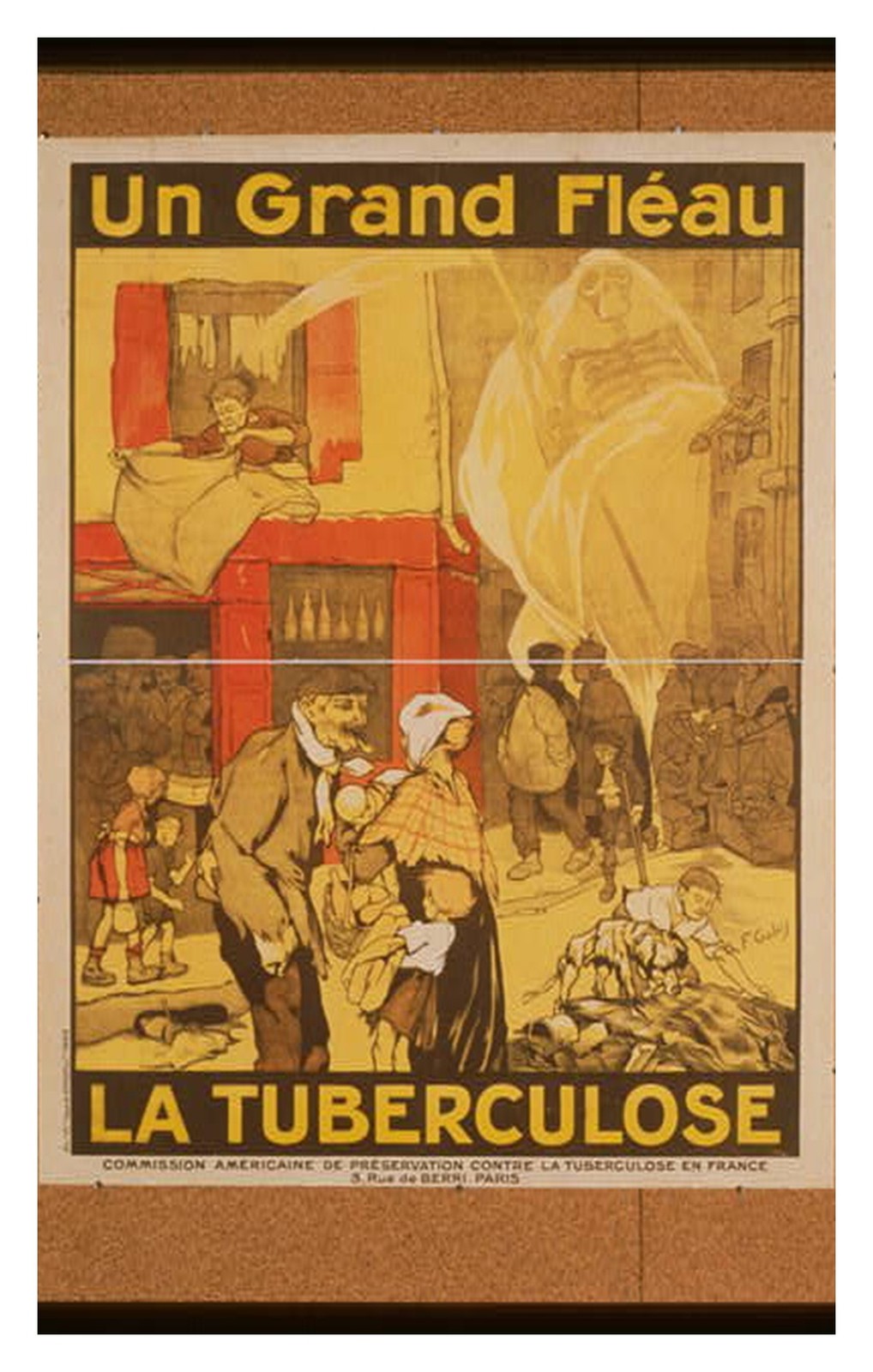 France Tuberculosis Poster Standard Postcard France Tuberculosis Poster Standard Postcard