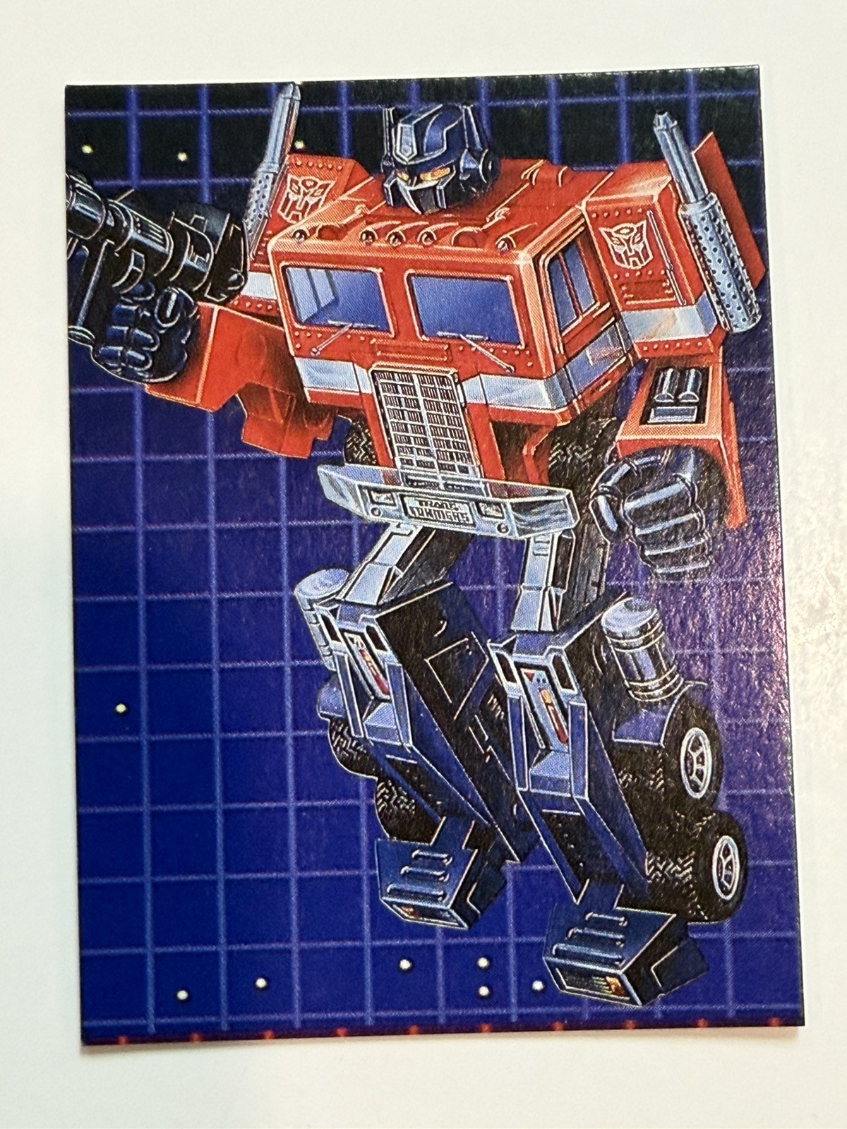 1985 Takara NTV G1 Transformers Yamakatsu Mini-Cards Optimus Prime Convoy