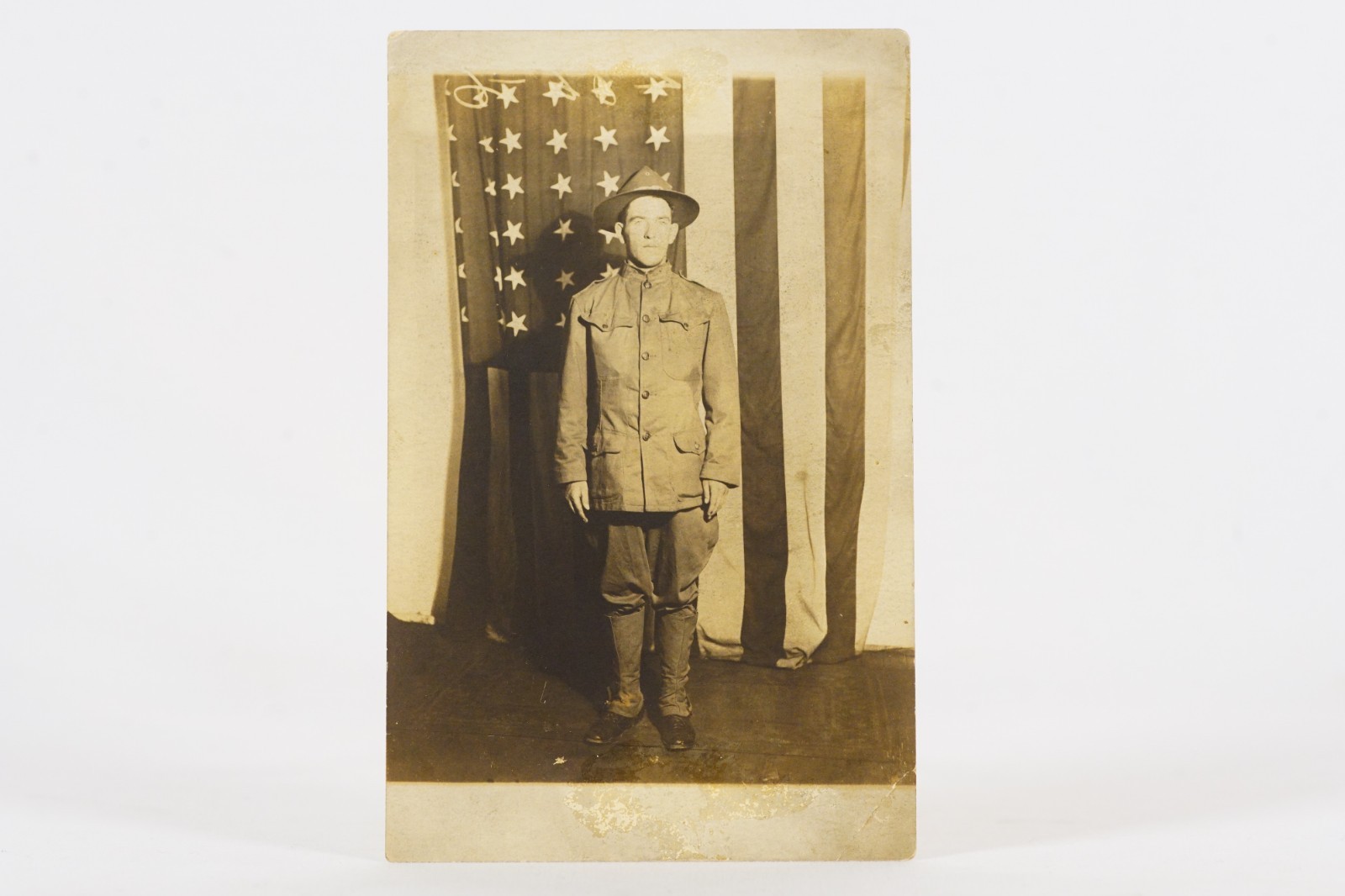 1918 US Army Engineer Patrick Lonergan RPPC WWI Antique Photo Postcard 1918 US Army Engineer Patrick Lonergan RPPC WWI Antique Photo Postcard