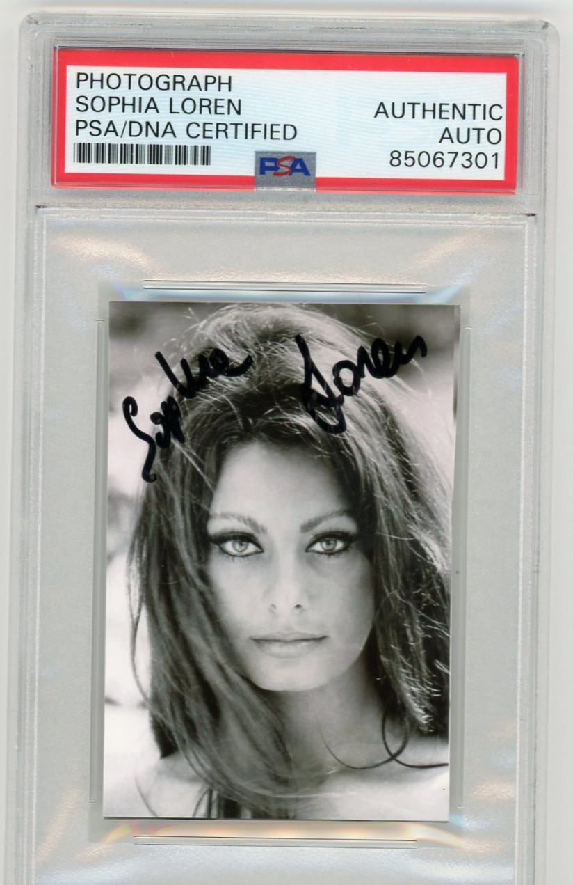 MODEL SOPHIA LOREN SIGNED PICTURE PSA DNA CERTIFIED AUTOGRAPH PHOTO MODEL SOPHIA LOREN SIGNED PICTURE PSA DNA CERTIFIED AUTOGRAPH PHOTO