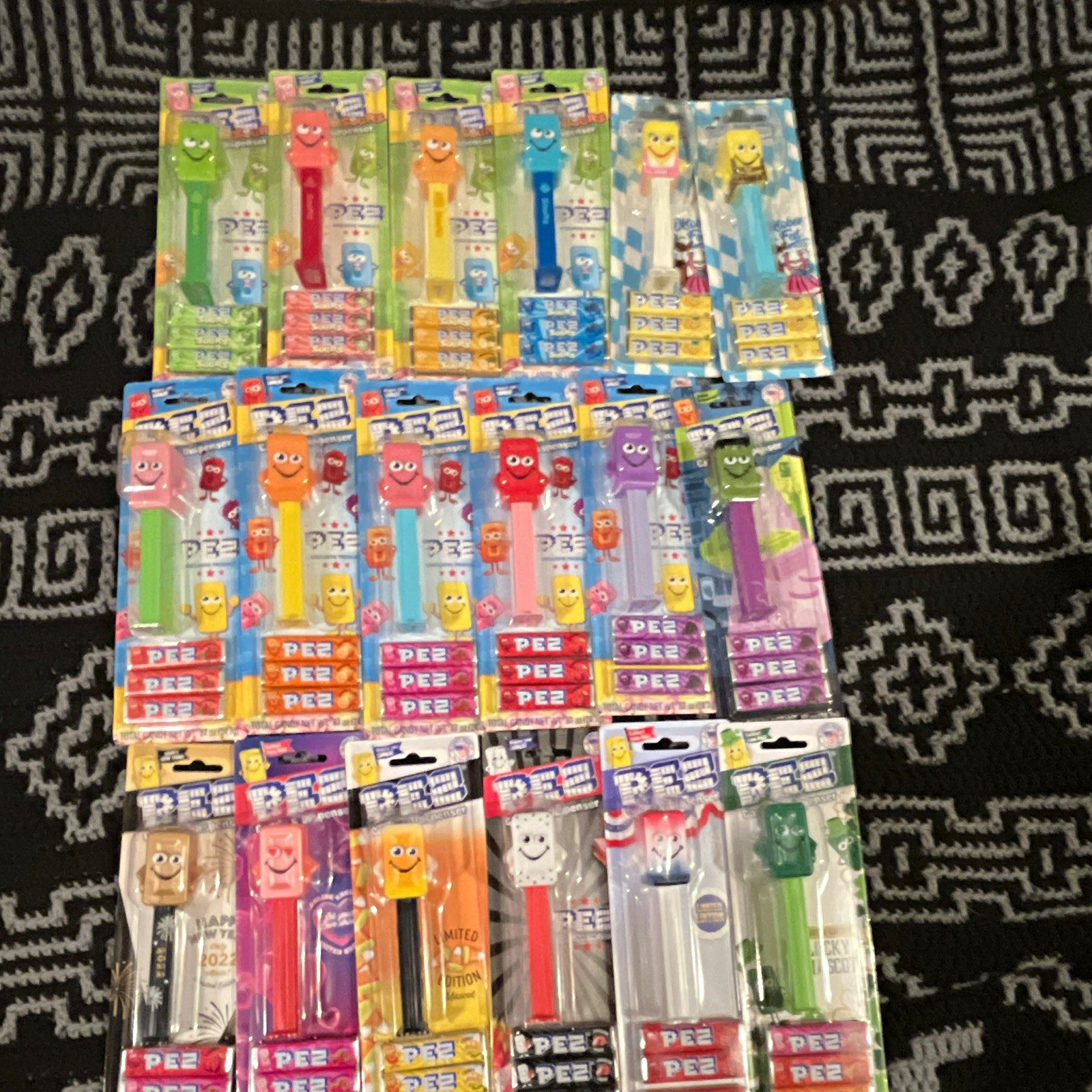 RARE 18 PEZ Mascot Lot, Mint on Card RARE 18 PEZ Mascot Lot, Mint on Card