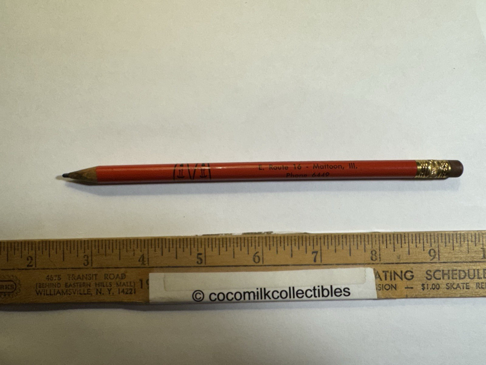 Vintage Hudson Wallace Auto Sales Mattoon Illinois Pencil
