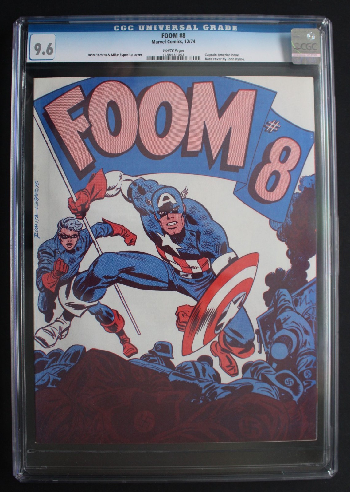FOOM #8 Captain America Bucky Red Skull Falcon 1974 BYRNE Wolfman Top-7 CGC 9.6