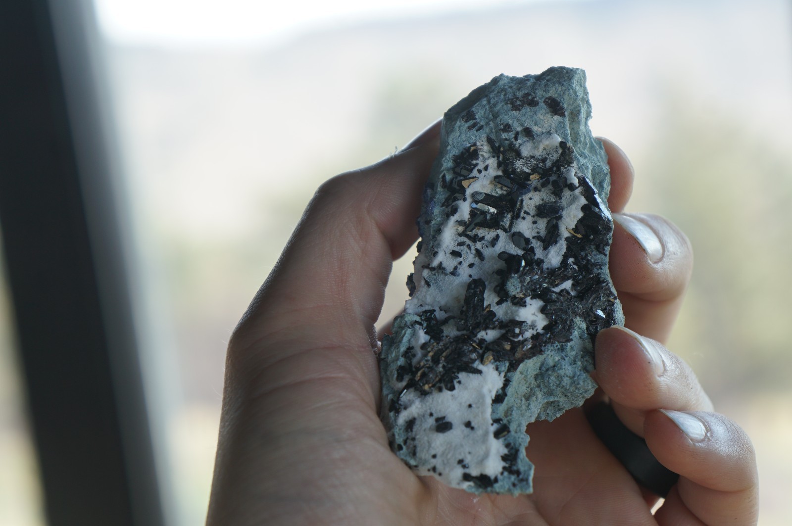 Benitoite Gem Mine specimen Neptunite piece Mineral Specimen Crystals Minerals Benitoite Gem Mine specimen Neptunite piece Mineral Specimen Crystals Minerals