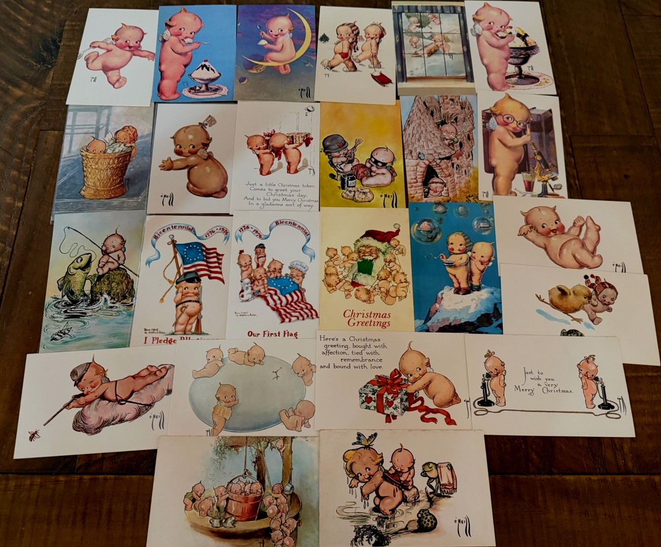 Mixed ~LOT OF 25 ~Vintage~KEWPIES~POSTCARDS~ Various Publishers~UNPOSTED~s796