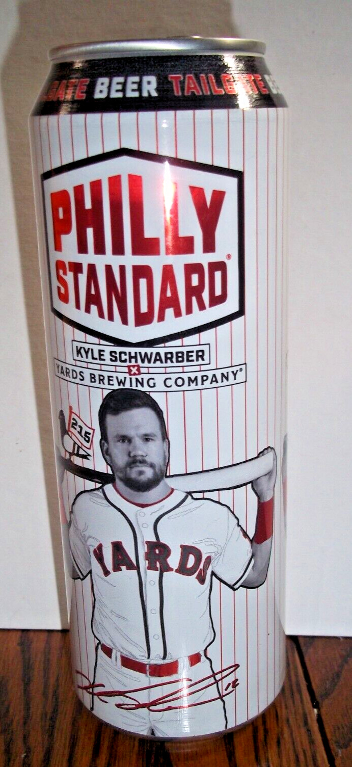 19.2oz Philly Standard Kyle Schwarber Commemorative Tailgate Beer Can PHILLIES 19.2oz Philly Standard Kyle Schwarber Commemorative Tailgate Beer Can PHILLIES