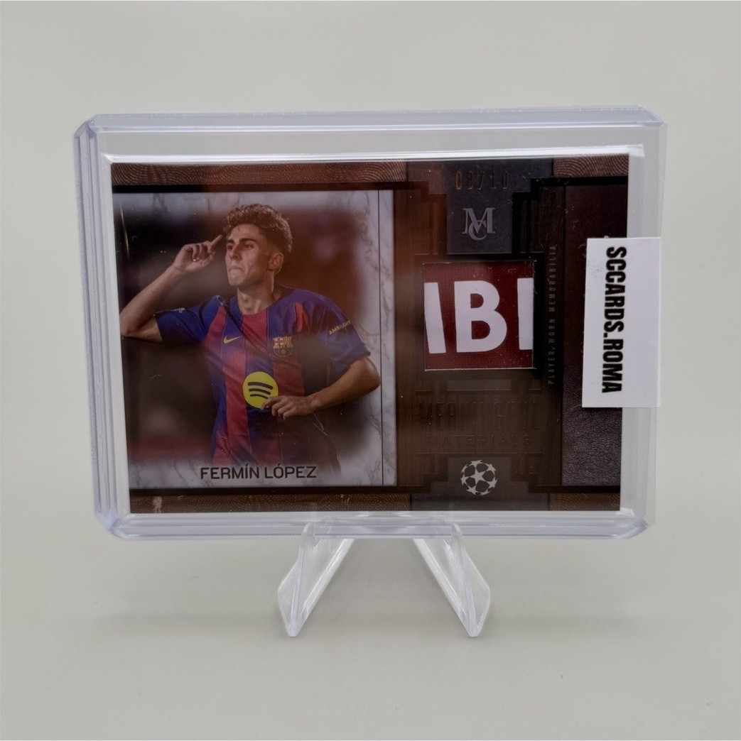 Topps Museum UEFA Club 25/26 Fermín López Meaningful Material Relic MM-FL 08/10 Topps Museum UEFA Club 25/26 Fermín López Meaningful Material Relic MM-FL 08/10